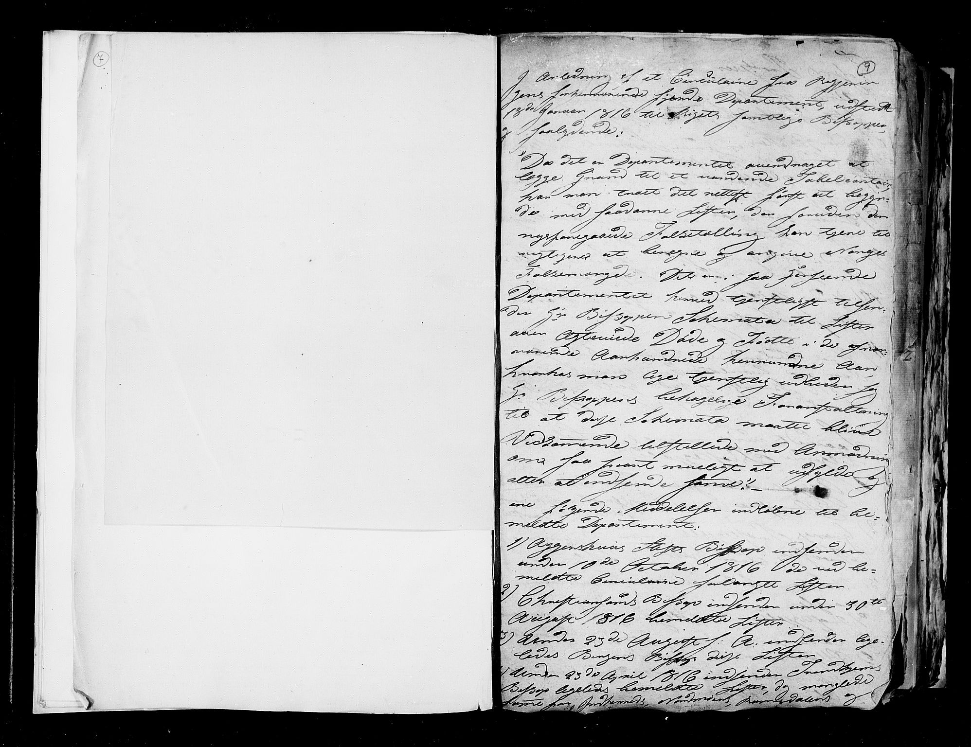 RA, Folketellingen 1815, bind 6: Folkemengdens bevegelse i Akershus stift og Kristiansand stift, 1815, s. 9