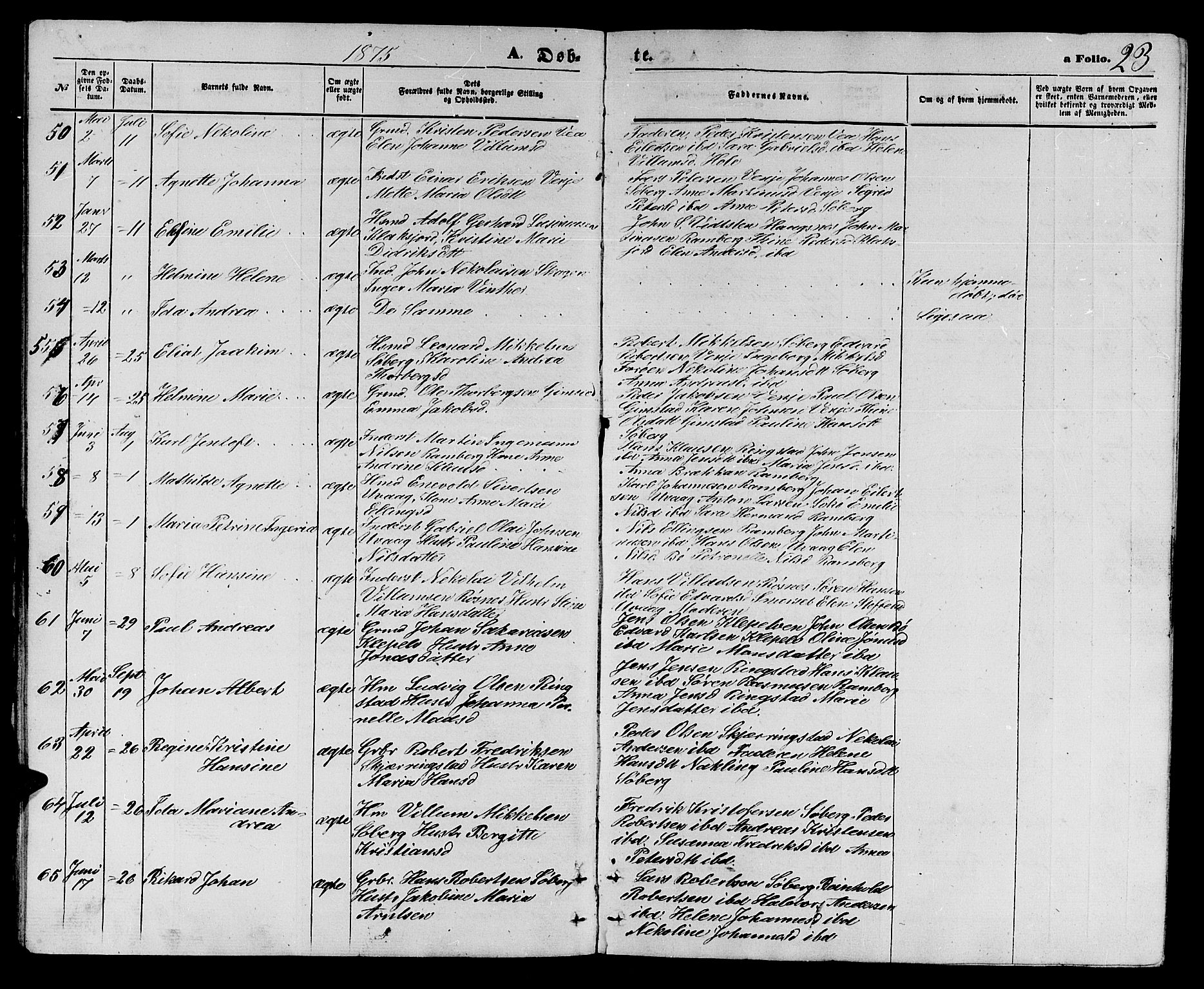 Ministerialprotokoller, klokkerbøker og fødselsregistre - Nordland, AV/SAT-A-1459/891/L1314: Klokkerbok nr. 891C03, 1870-1885, s. 23