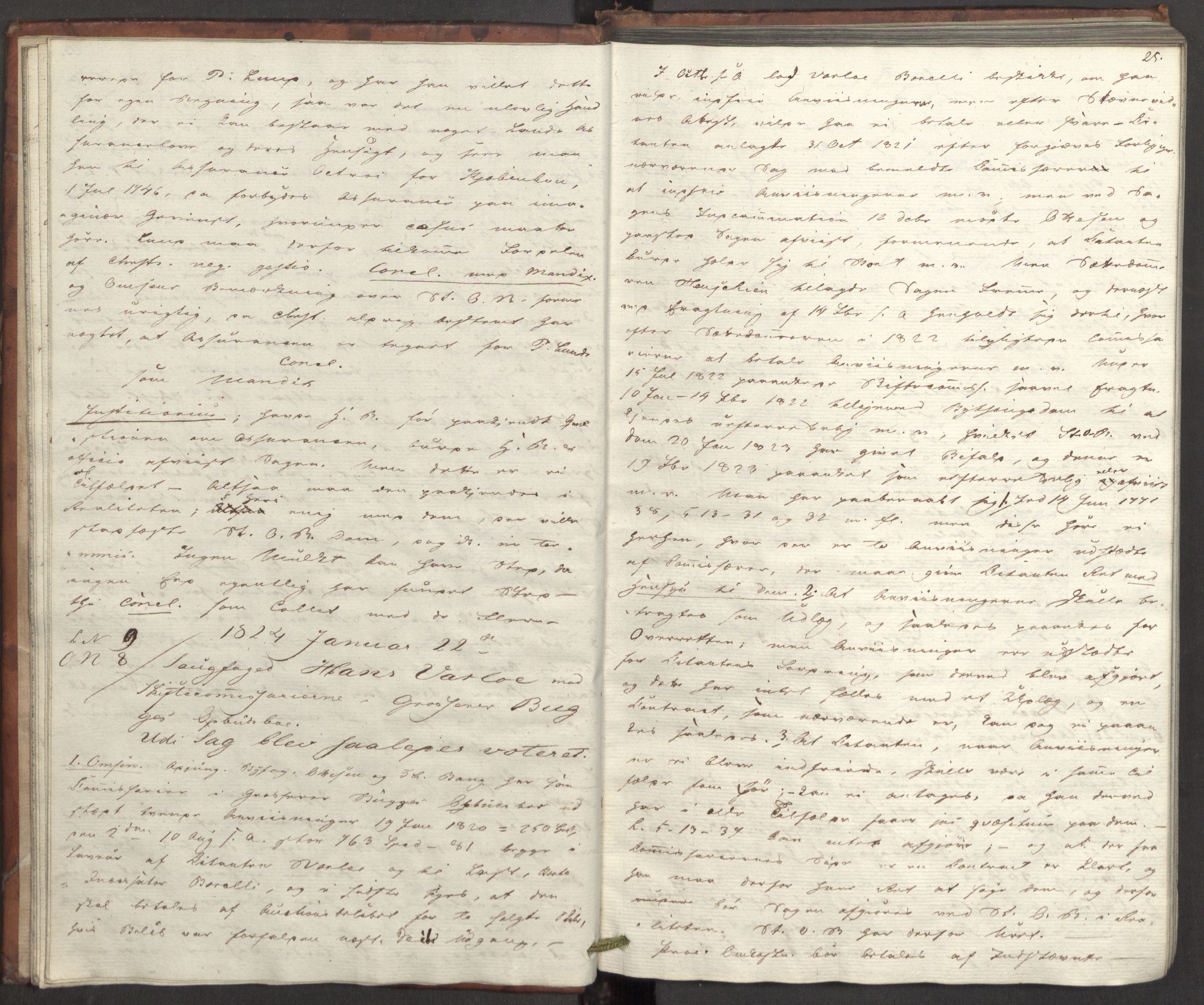 Høyesterett, AV/RA-S-1002/E/Eb/Ebb/L0010/0002: Voteringsprotokoller / Voteringsprotokoll, 1824, s. 24-25