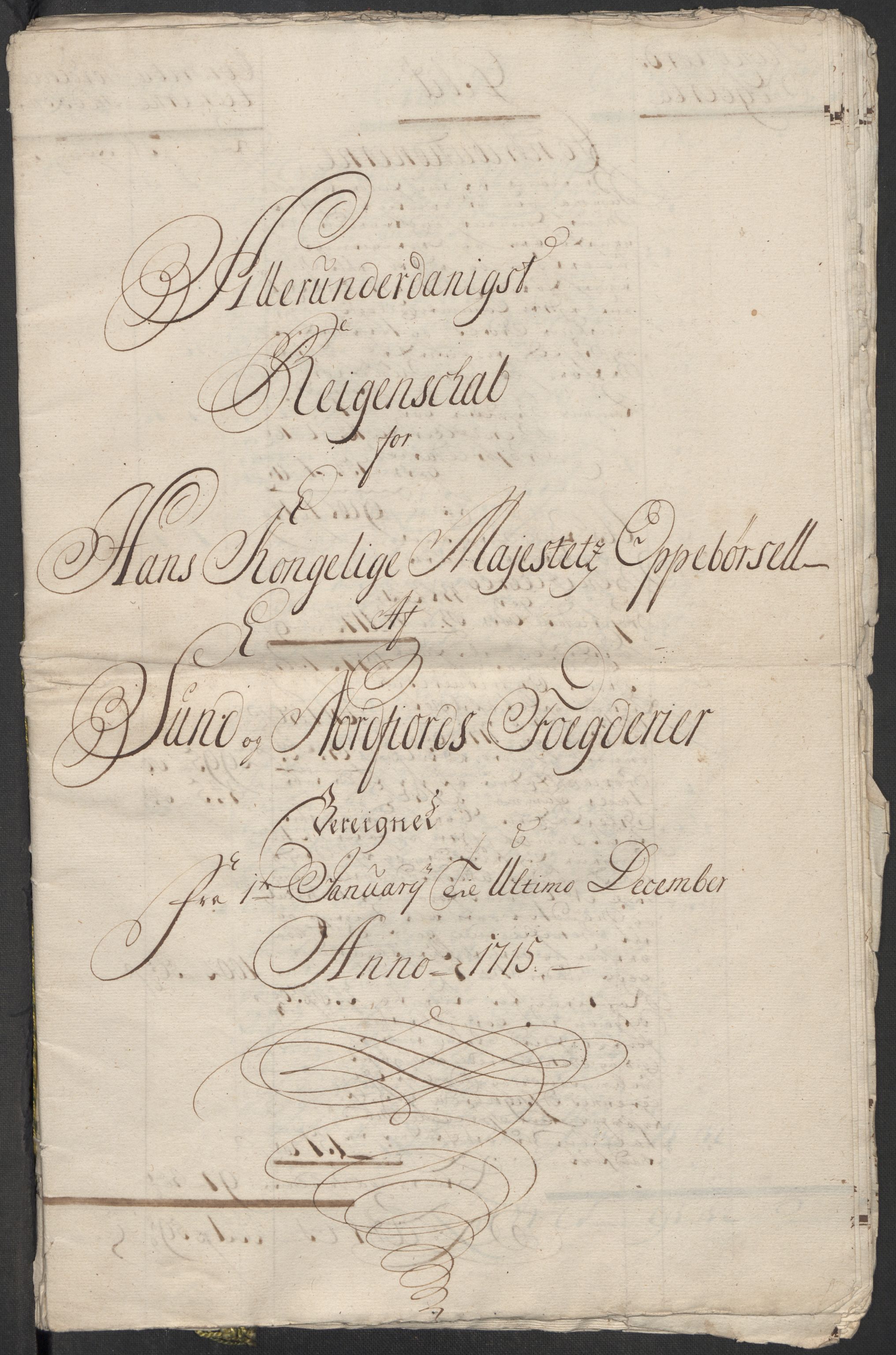 Rentekammeret inntil 1814, Reviderte regnskaper, Fogderegnskap, AV/RA-EA-4092/R53/L3439: Fogderegnskap Sunn- og Nordfjord, 1715, s. 3