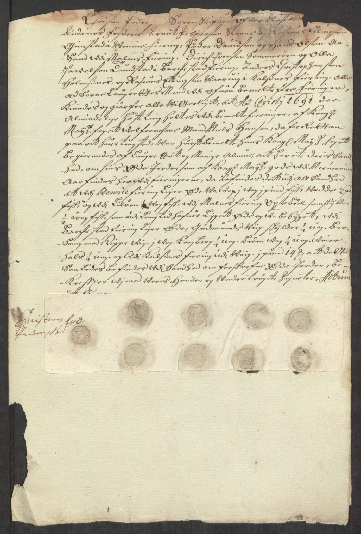 Rentekammeret inntil 1814, Reviderte regnskaper, Fogderegnskap, RA/EA-4092/R67/L4676: Fogderegnskap Vesterålen, Andenes og Lofoten, 1691-1693, s. 80