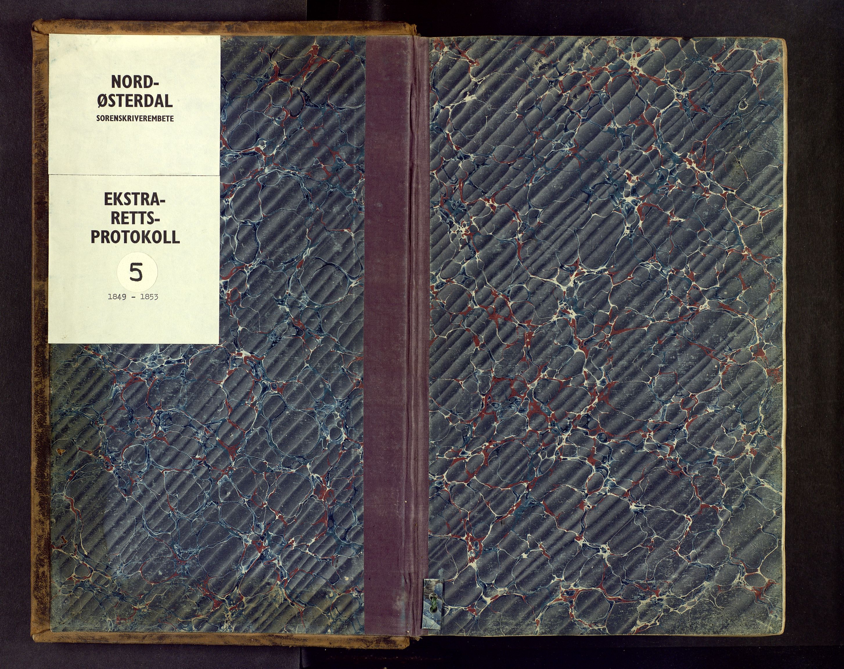 Nord-Østerdal tingrett, AV/SAH-TING-020/G/Gc/L0005: Ekstrarettsprotokoll, 1849-1853
