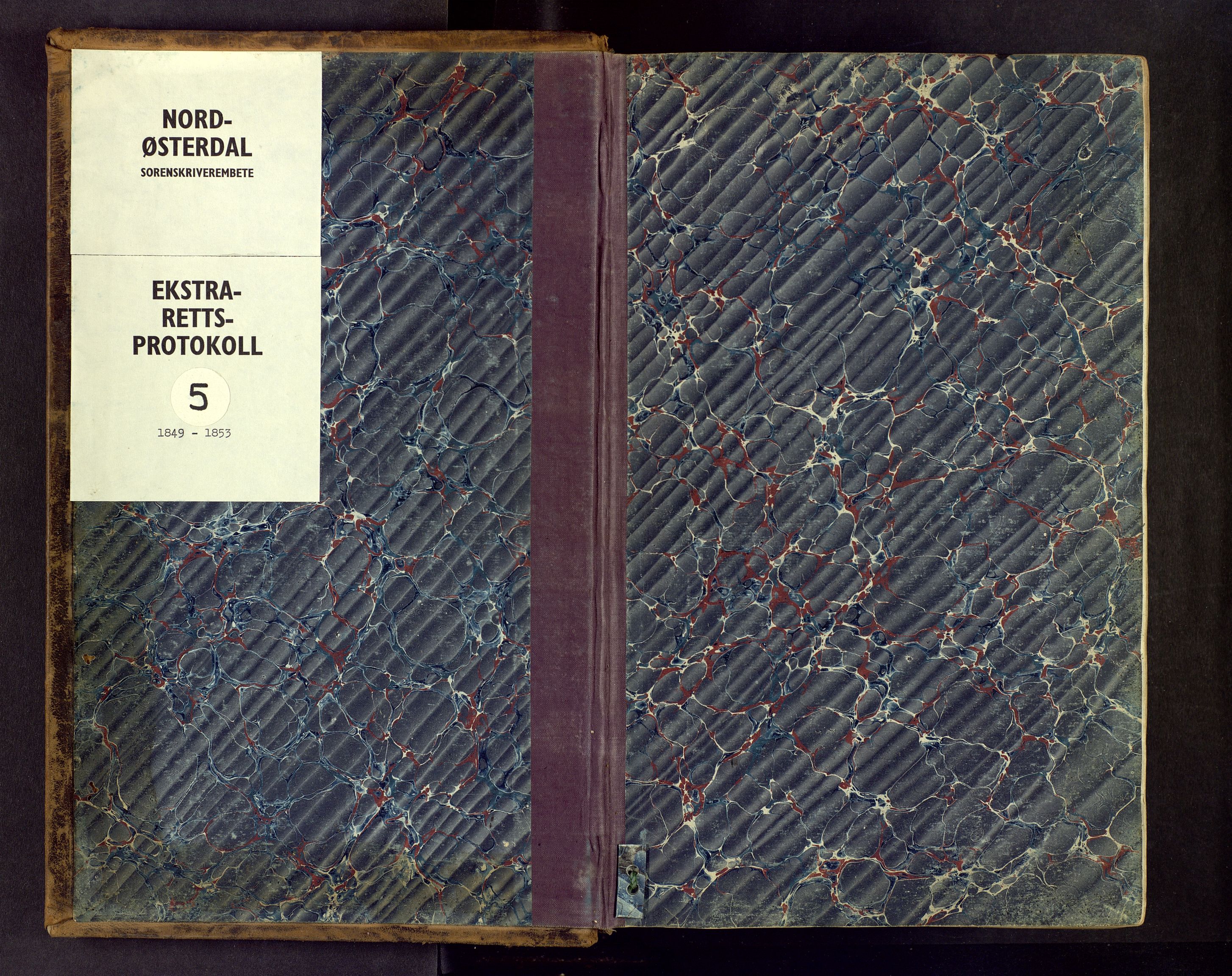 Nord-Østerdal tingrett, SAH/TING-020/G/Gc/L0005: Ekstrarettsprotokoll, 1849-1853