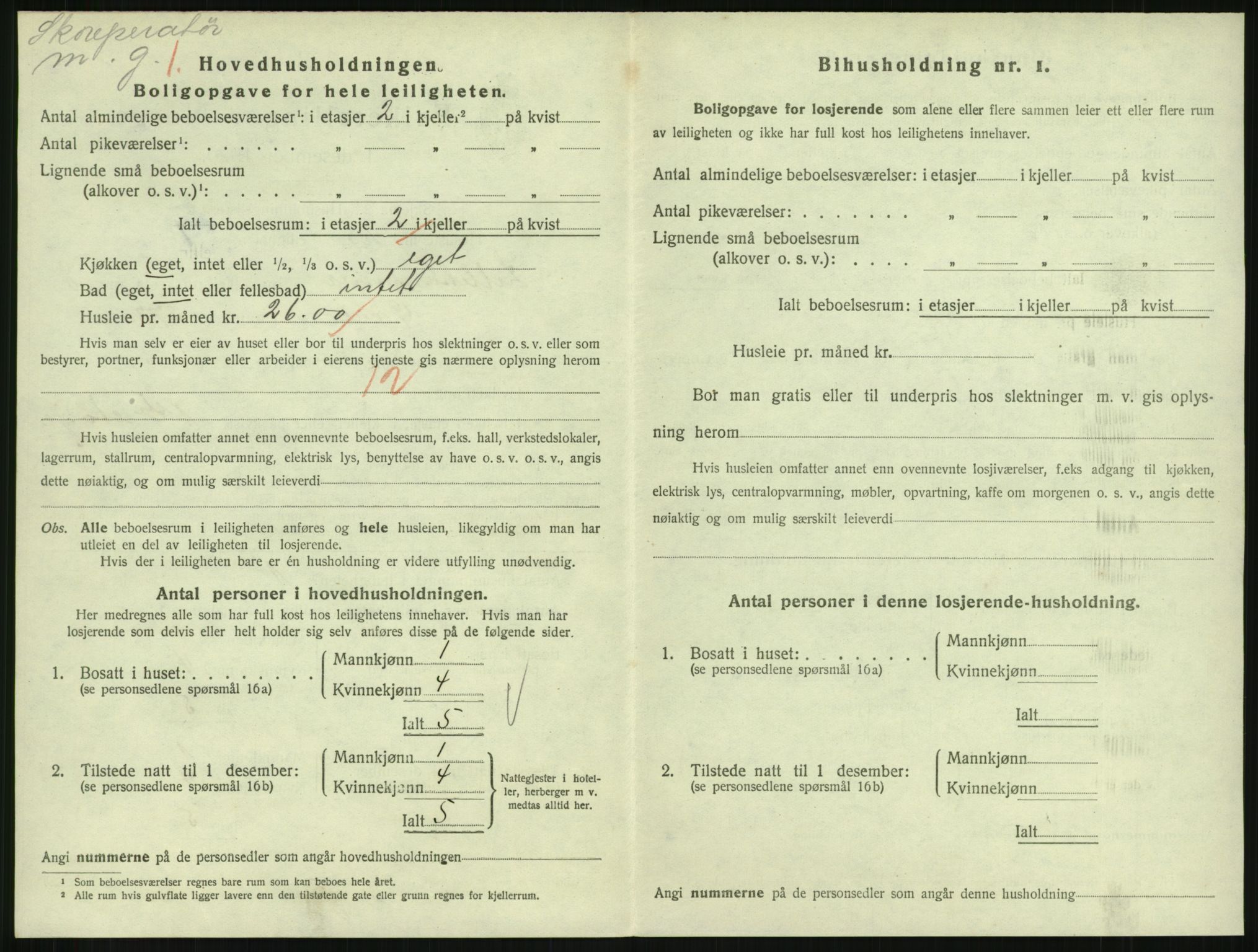 SAH, Folketelling 1920 for 0501 Lillehammer kjøpstad, 1920, s. 2923