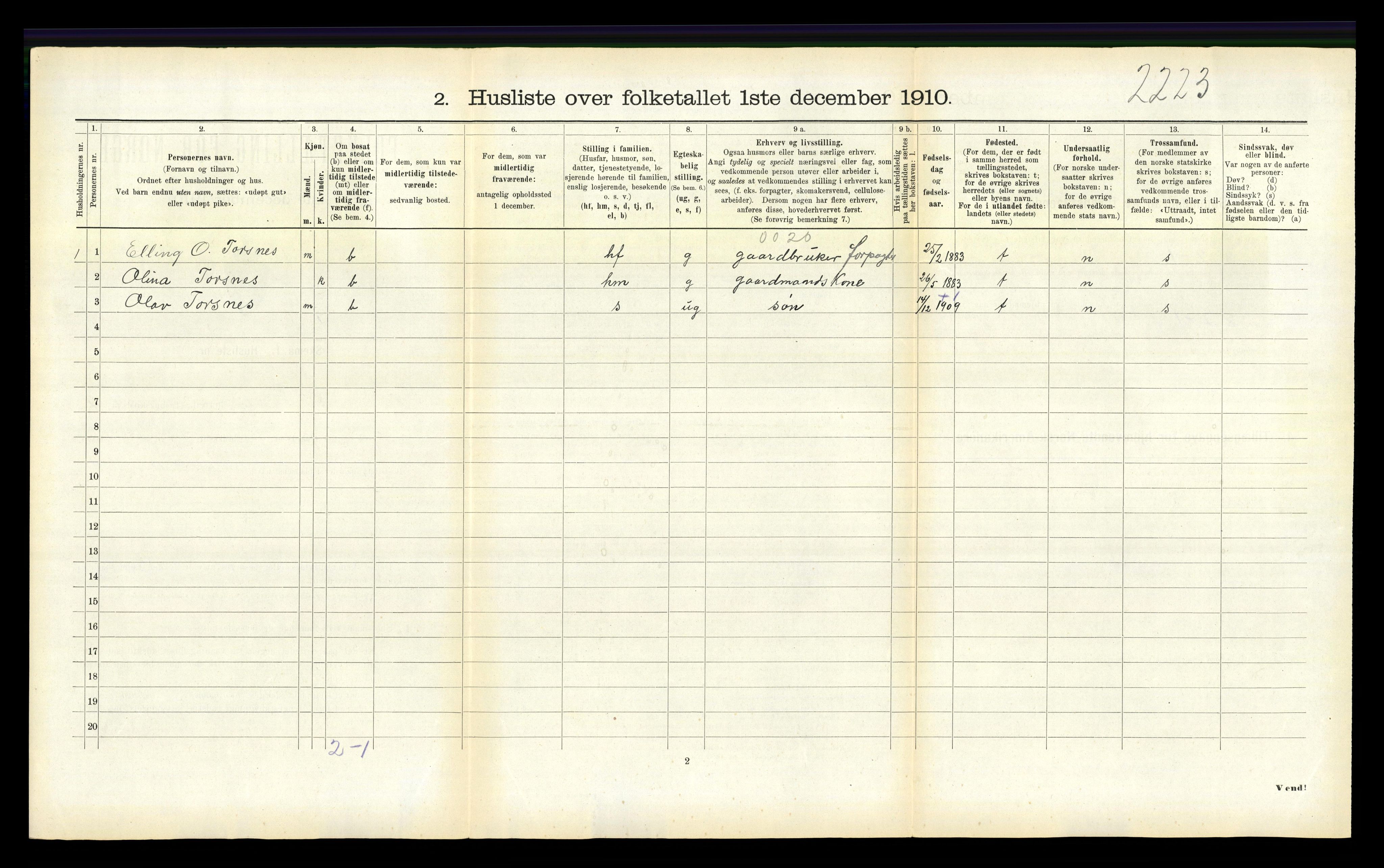 RA, Folketelling 1910 for 1418 Balestrand herred, 1910, s. 381