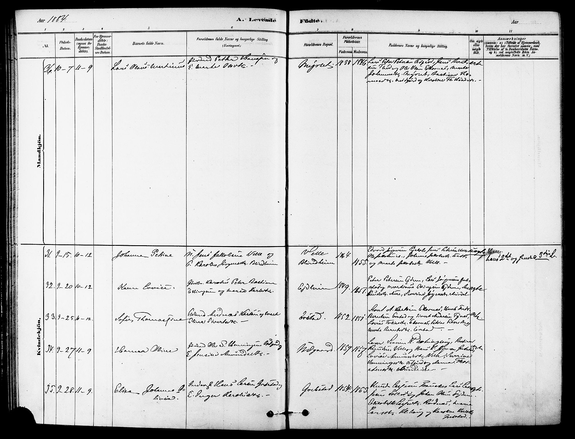 Ministerialprotokoller, klokkerbøker og fødselsregistre - Møre og Romsdal, AV/SAT-A-1454/523/L0334: Ministerialbok nr. 523A01, 1878-1891