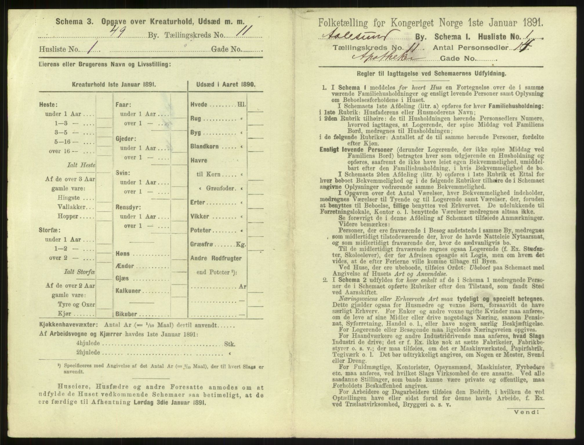 RA, Folketelling 1891 for 1501 Ålesund kjøpstad, 1891, s. 798