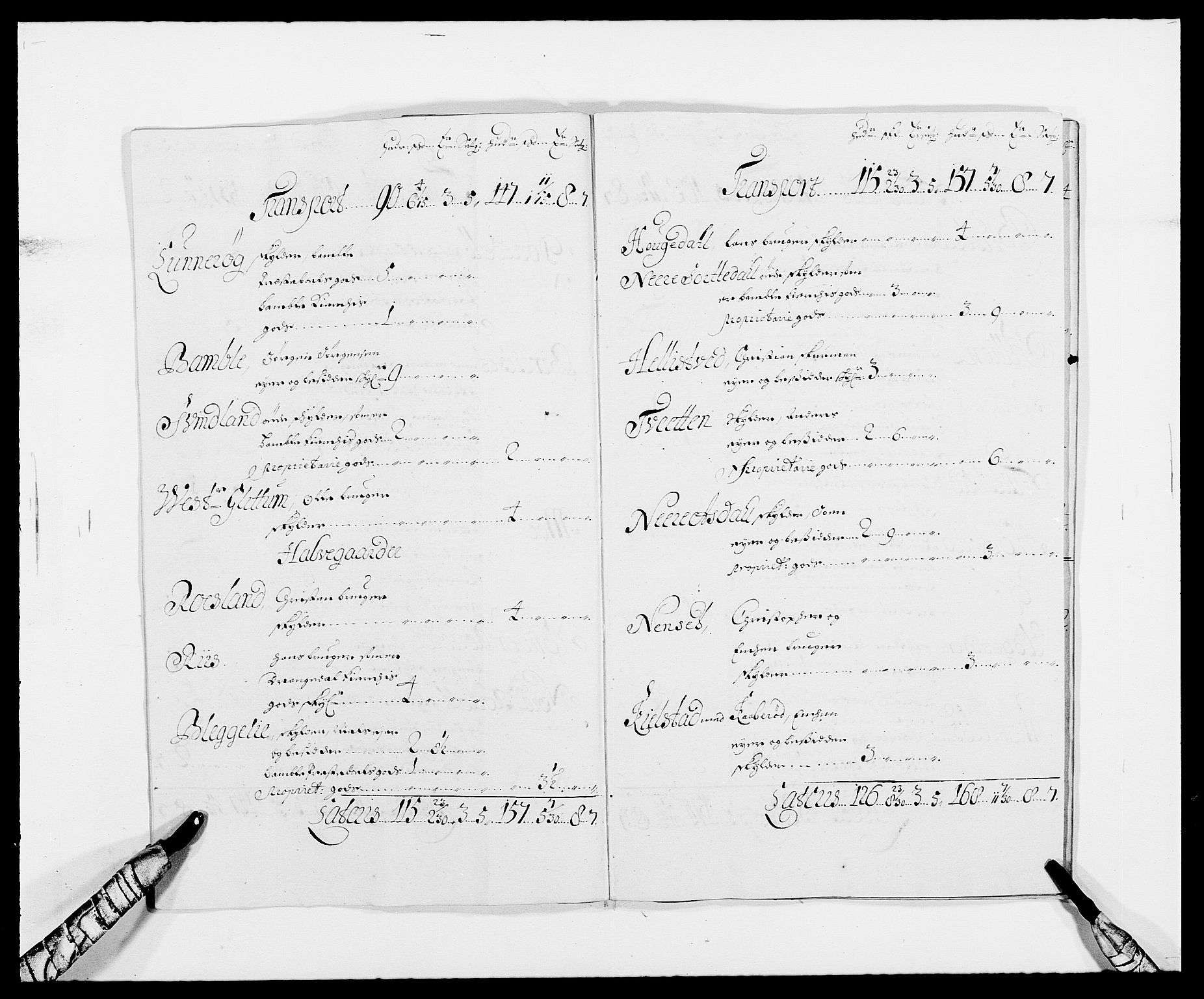 Rentekammeret inntil 1814, Reviderte regnskaper, Fogderegnskap, AV/RA-EA-4092/R34/L2051: Fogderegnskap Bamble, 1688-1691, s. 215