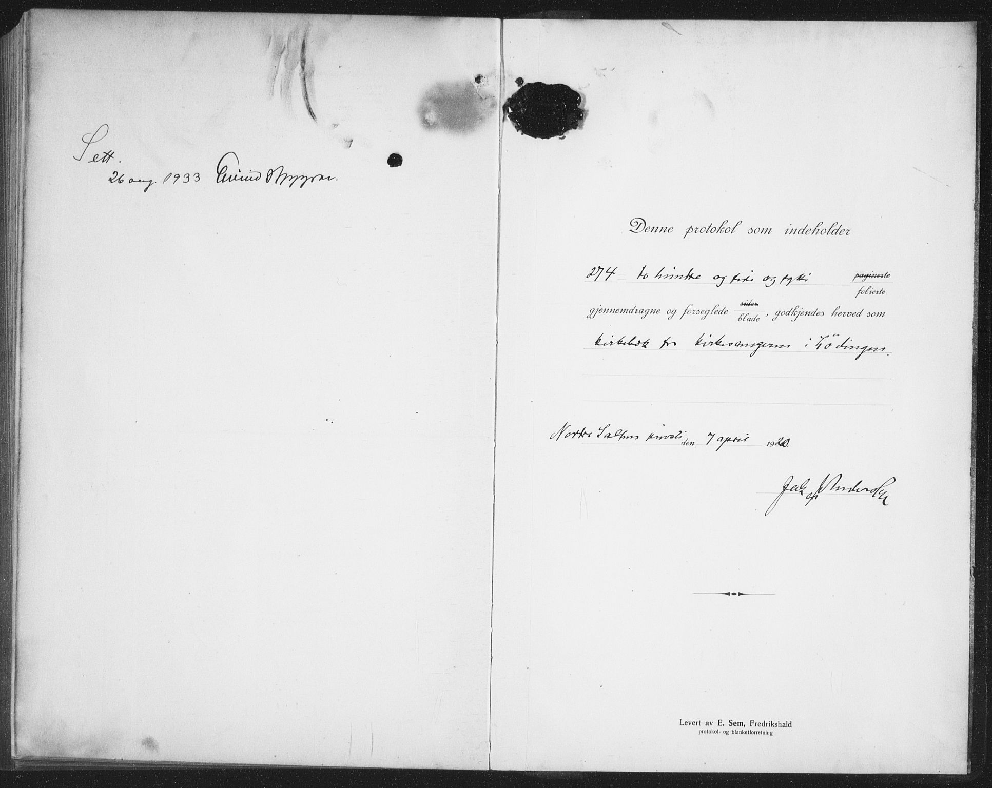 Ministerialprotokoller, klokkerbøker og fødselsregistre - Nordland, AV/SAT-A-1459/872/L1049: Klokkerbok nr. 872C05, 1920-1938