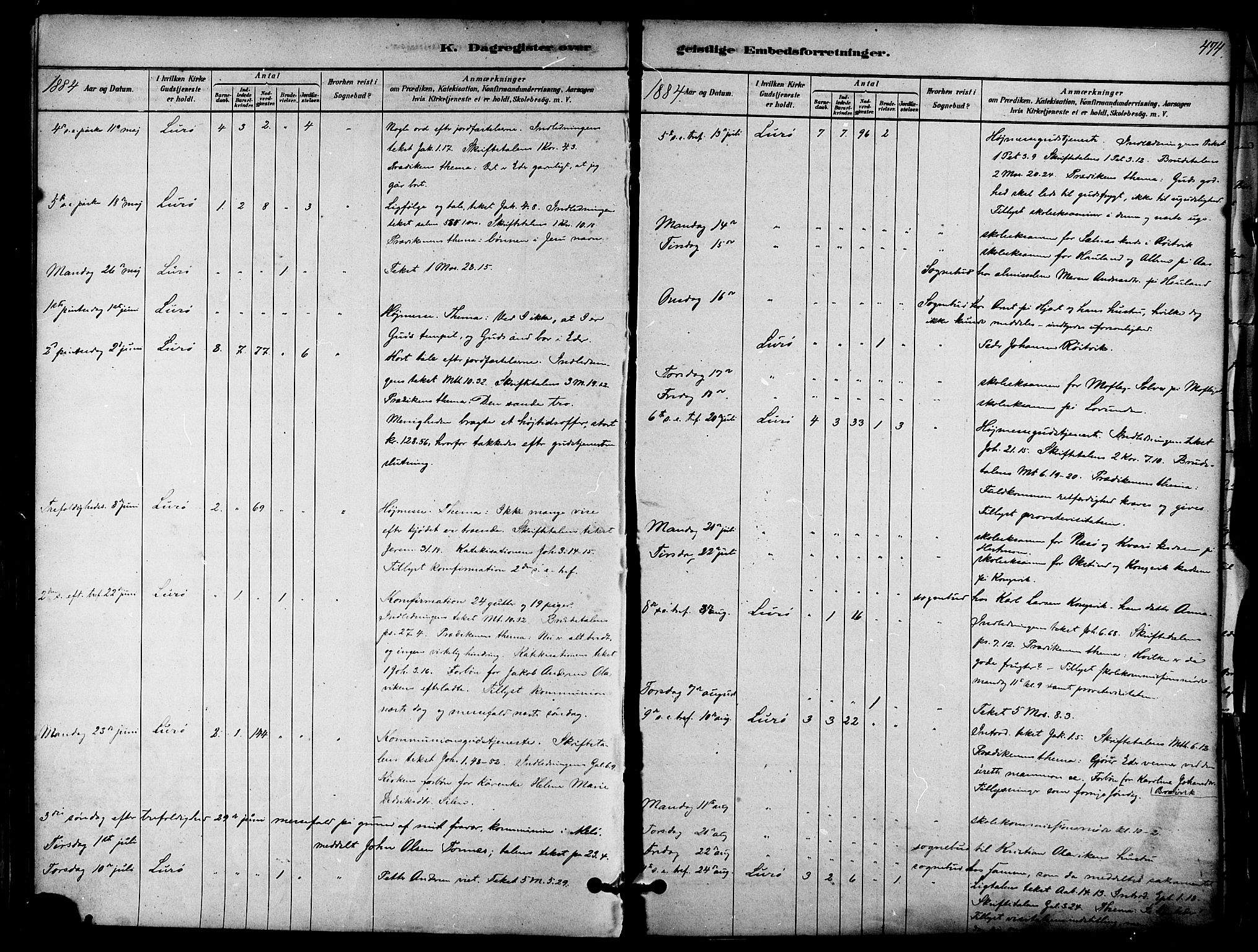 Ministerialprotokoller, klokkerbøker og fødselsregistre - Nordland, AV/SAT-A-1459/839/L0568: Ministerialbok nr. 839A05, 1880-1902, s. 474