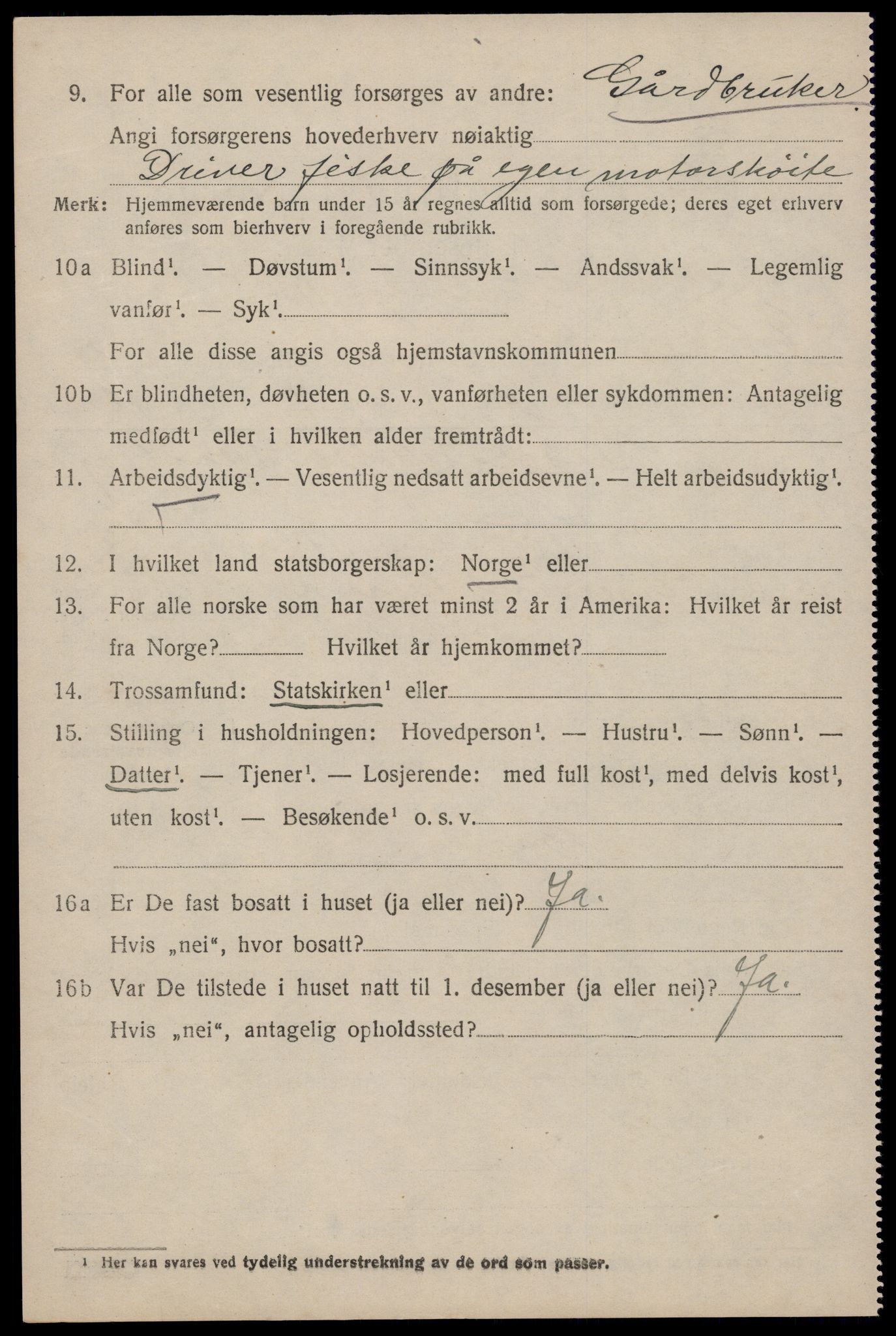SAST, Folketelling 1920 for 1116 Eigersund herred, 1920, s. 1648