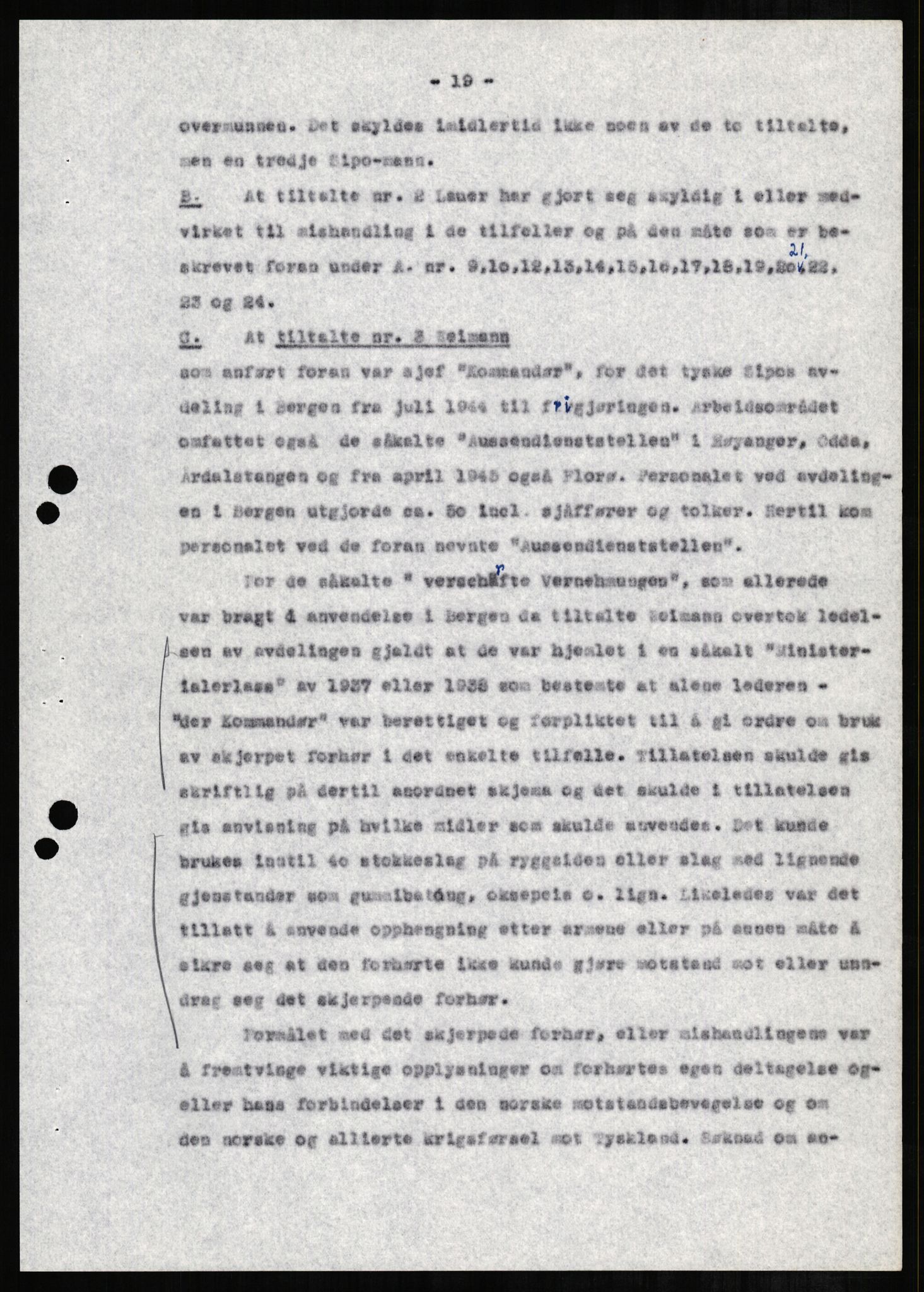 Forsvaret, Forsvarets overkommando II, AV/RA-RAFA-3915/D/Db/L0001: CI Questionaires. Tyske okkupasjonsstyrker i Norge. Tyskere., 1945-1946, s. 328