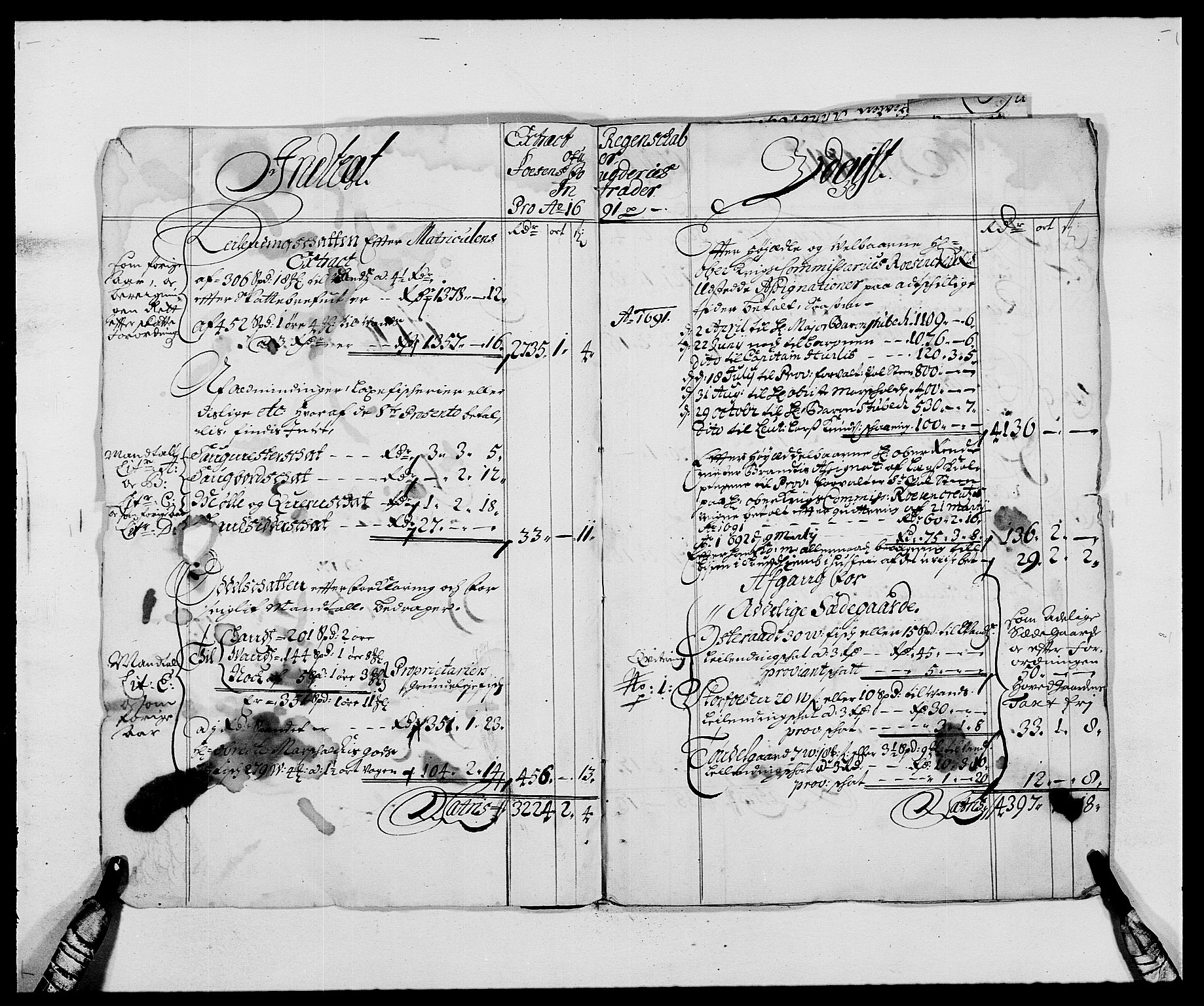 Rentekammeret inntil 1814, Reviderte regnskaper, Fogderegnskap, AV/RA-EA-4092/R57/L3848: Fogderegnskap Fosen, 1690-1691, s. 203