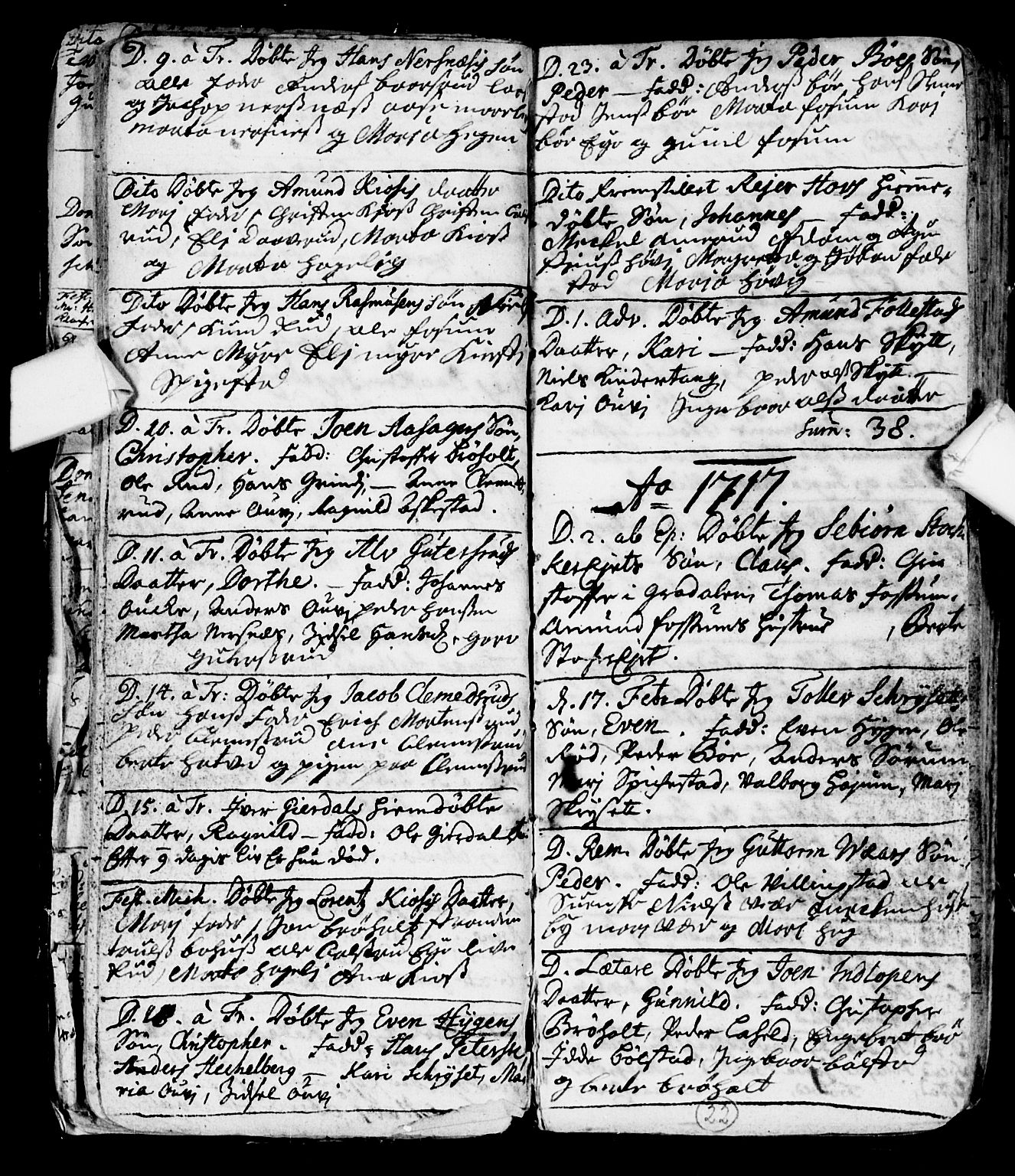 Røyken kirkebøker, SAKO/A-241/F/Fa/L0001: Ministerialbok nr. 1, 1701-1730, s. 22