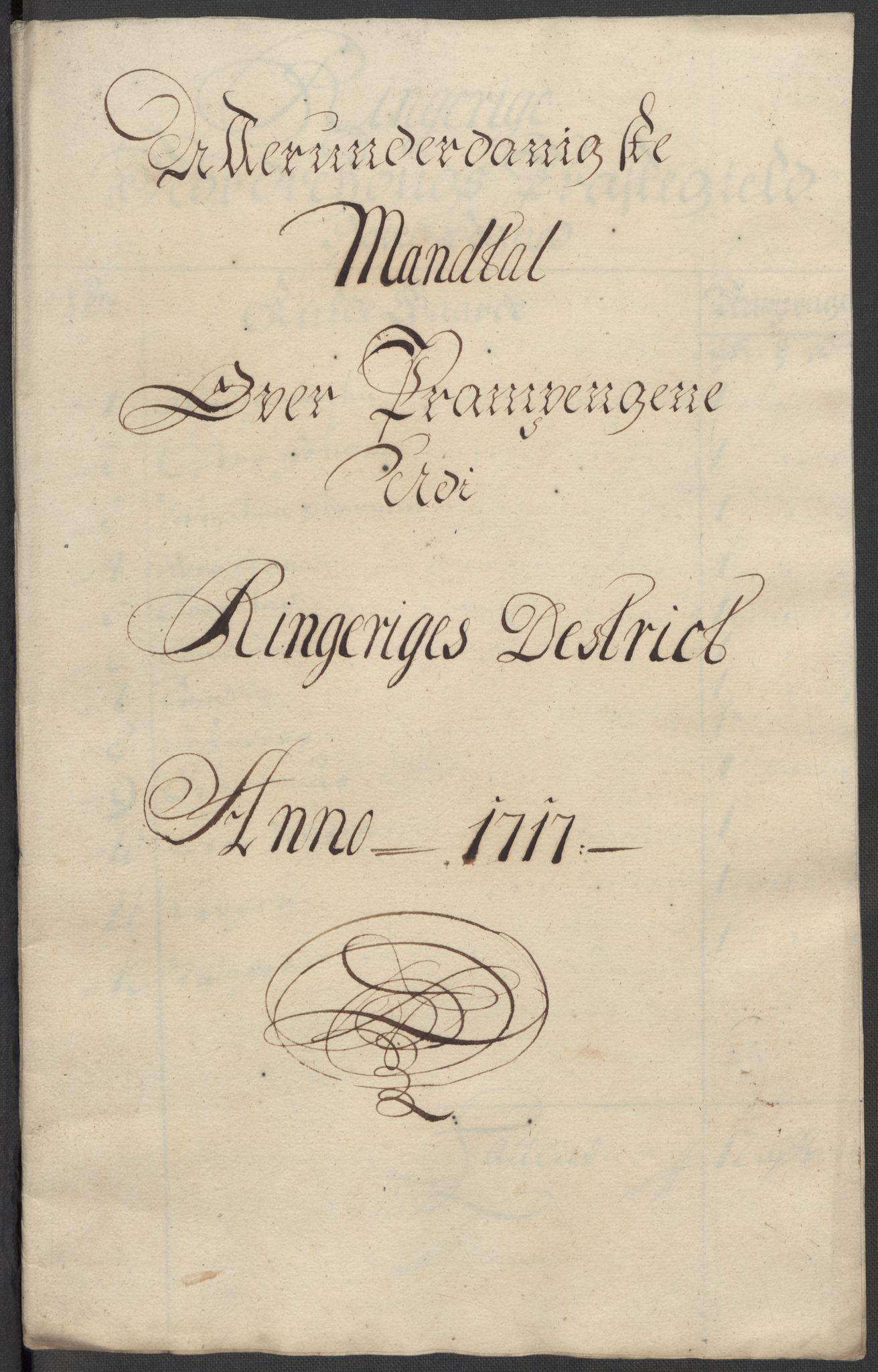 Rentekammeret inntil 1814, Reviderte regnskaper, Fogderegnskap, RA/EA-4092/R23/L1475: Fogderegnskap Ringerike og Hallingdal, 1717, s. 171