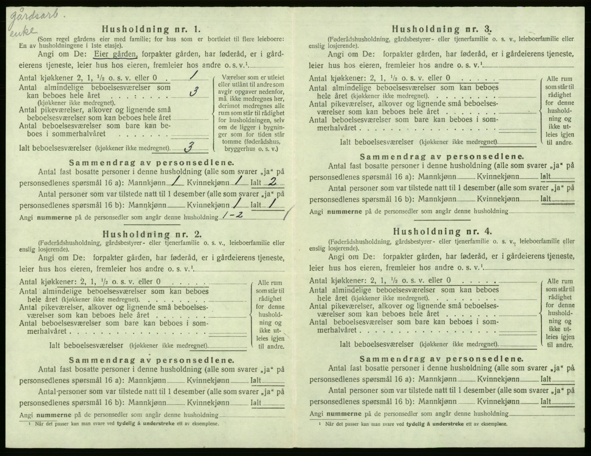 SAB, Folketelling 1920 for 1231 Kinsarvik herred, 1920, s. 304