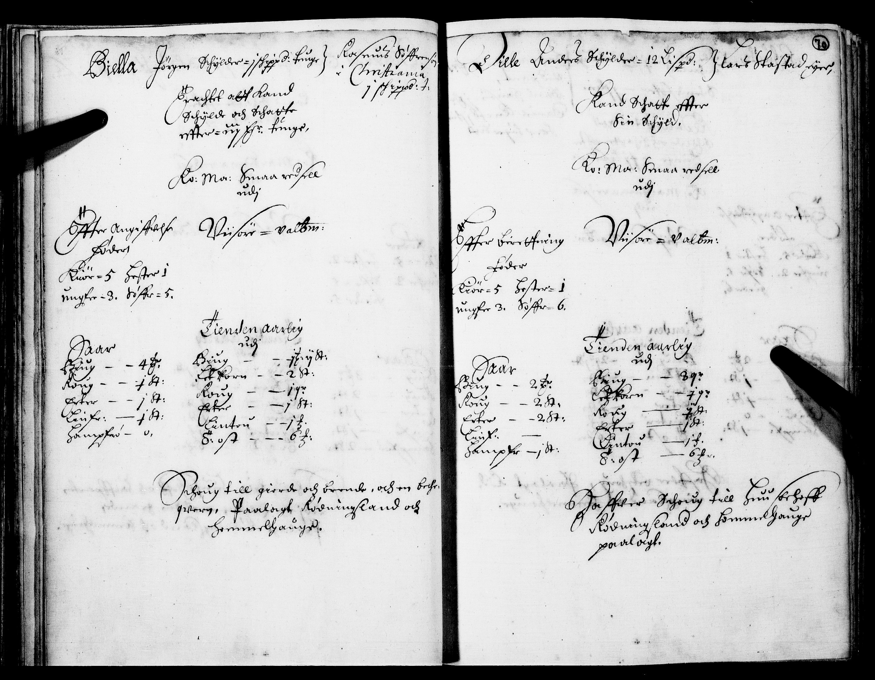 Rentekammeret inntil 1814, Realistisk ordnet avdeling, RA/EA-4070/N/Nb/Nba/L0016: Hadeland og Valdres fogderi, 1. del, 1667, s. 69b-70a