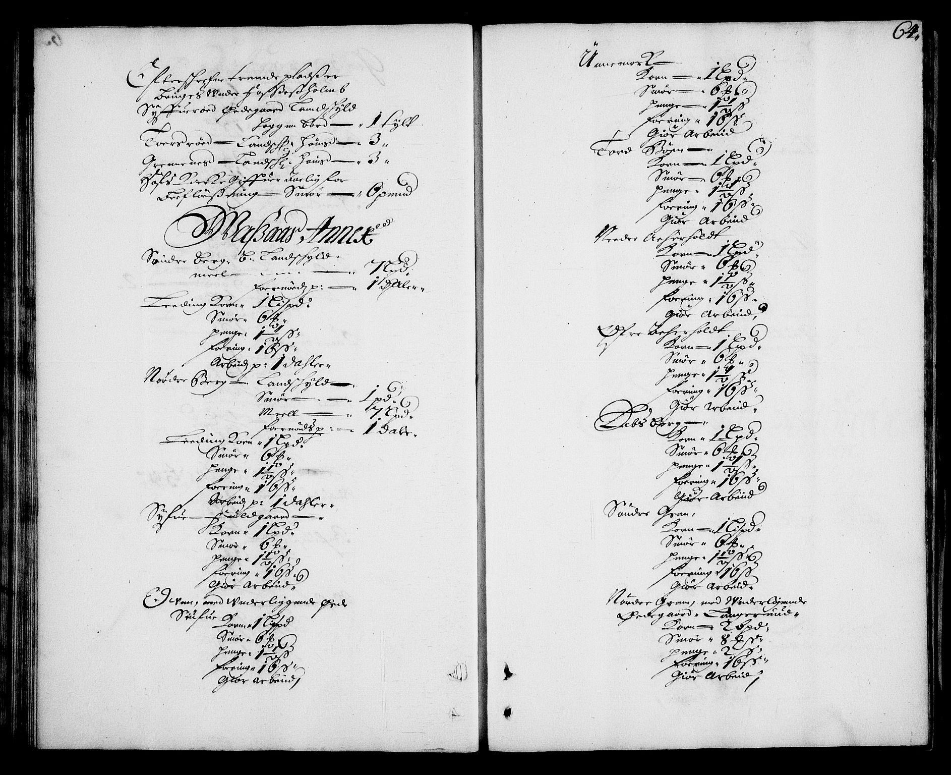 Rentekammeret inntil 1814, Realistisk ordnet avdeling, AV/RA-EA-4070/N/Na/L0003/0006: [XI h]: Tønsbergs amt og Larvik grevskaps jordebøker: / Tønsberg grevskaps jordebok, 1683, s. 63b-64a