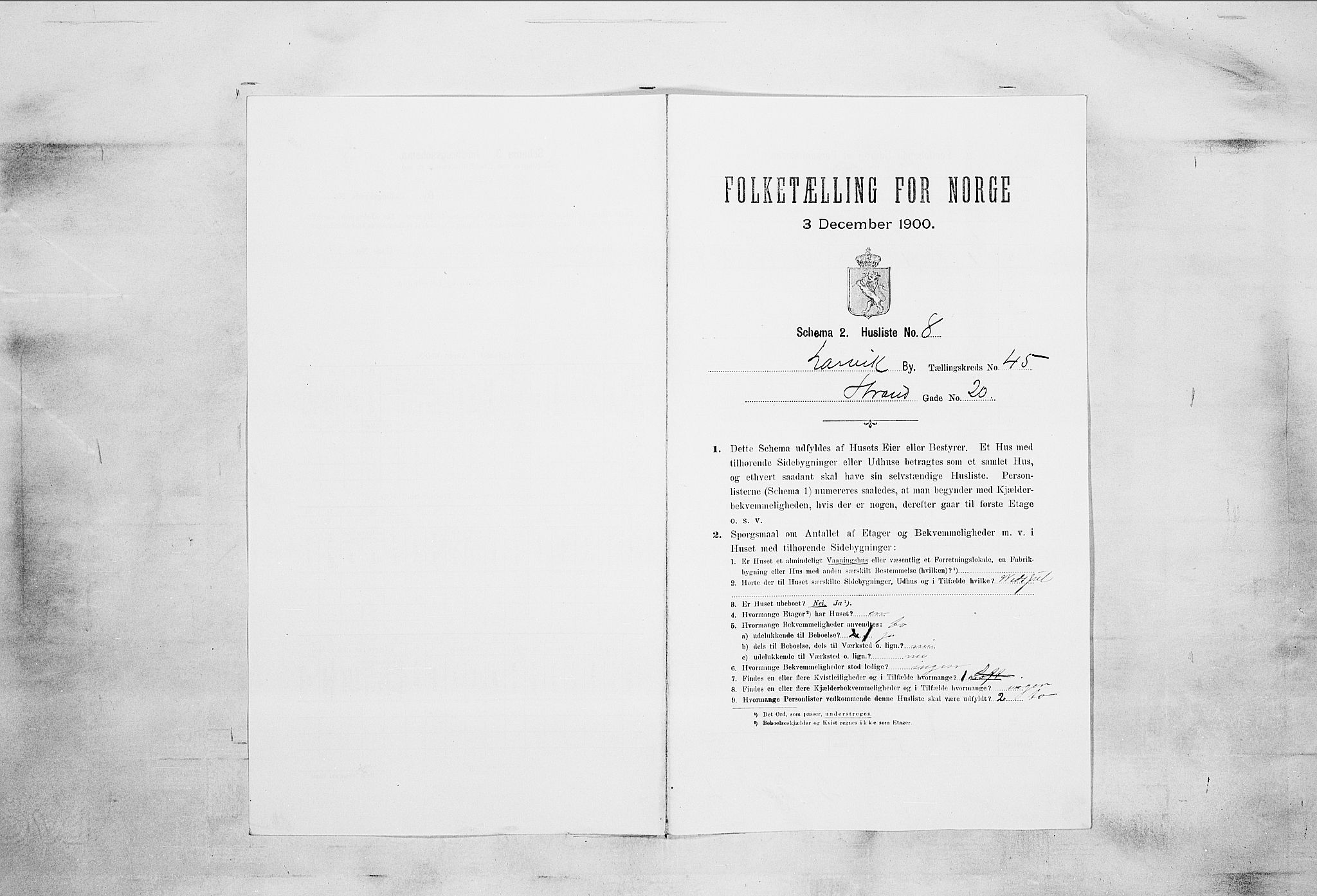 RA, Folketelling 1900 for 0707 Larvik kjøpstad, 1900, s. 6744