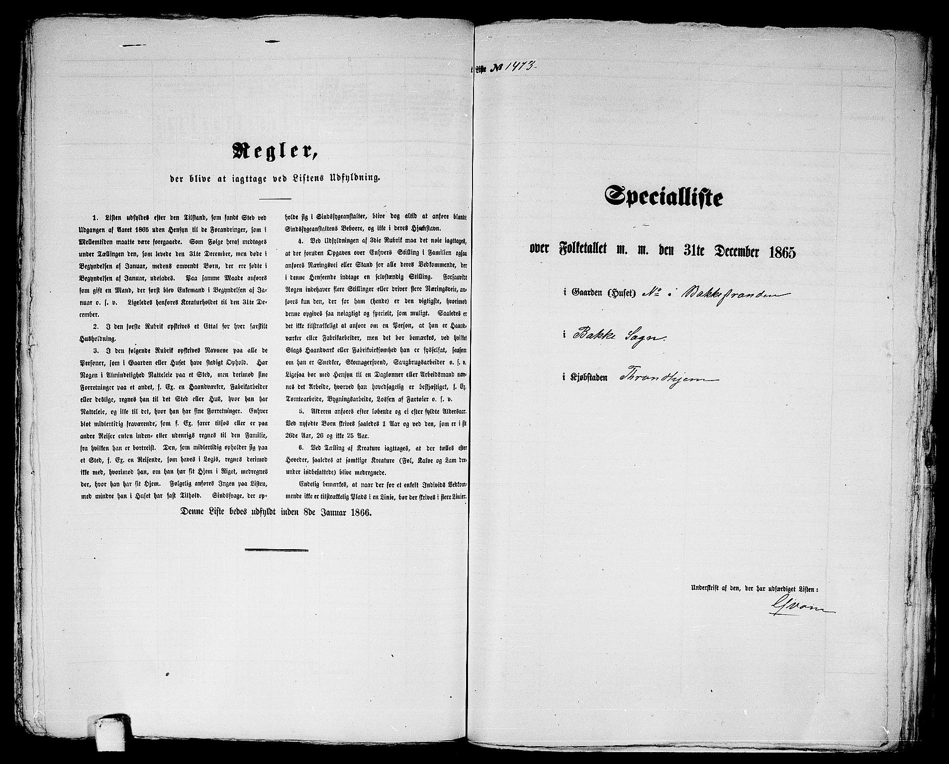 RA, Folketelling 1865 for 1601 Trondheim kjøpstad, 1865, s. 3046