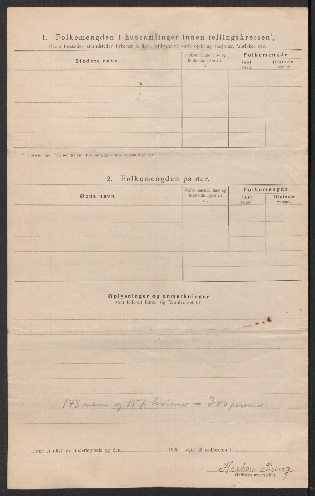 SAK, Folketelling 1920 for 0918 Austre Moland herred, 1920, s. 17