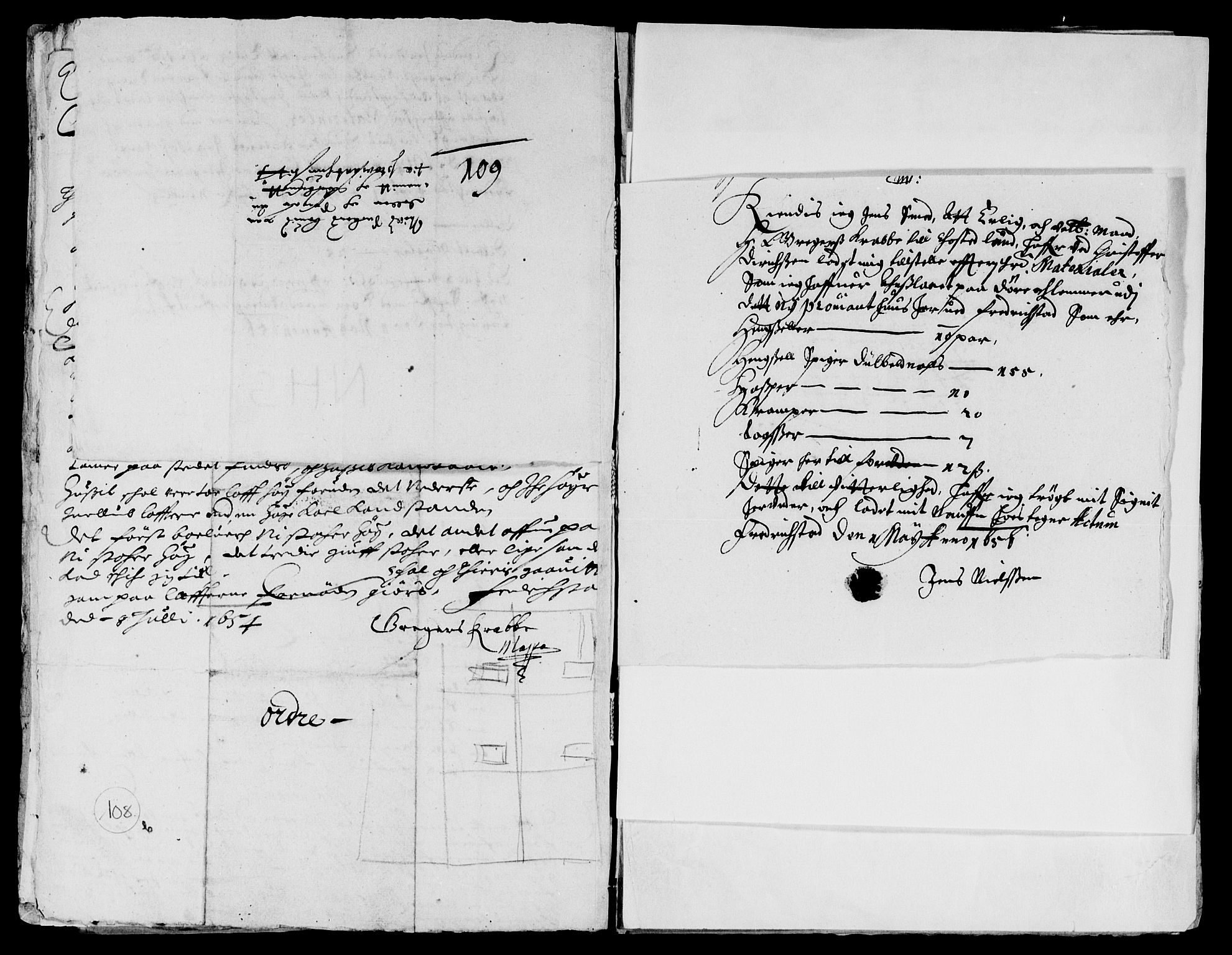 Rentekammeret inntil 1814, Reviderte regnskaper, Lensregnskaper, AV/RA-EA-5023/R/Rb/Rba/L0232: Akershus len, 1652-1656
