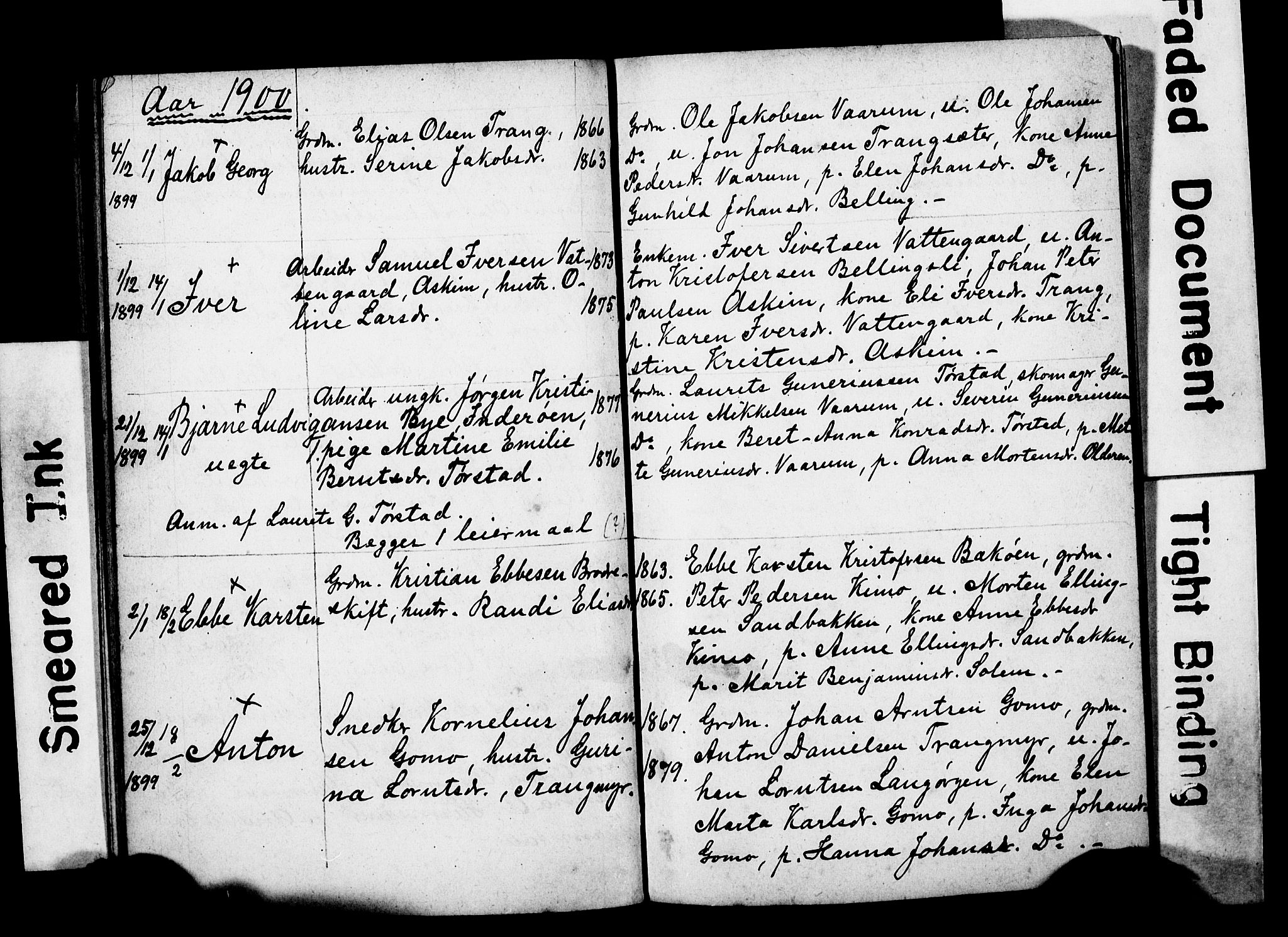 Ministerialprotokoller, klokkerbøker og fødselsregistre - Sør-Trøndelag, AV/SAT-A-1456/646/L0630: Klokkerbok nr. 646C03, 1895-1905