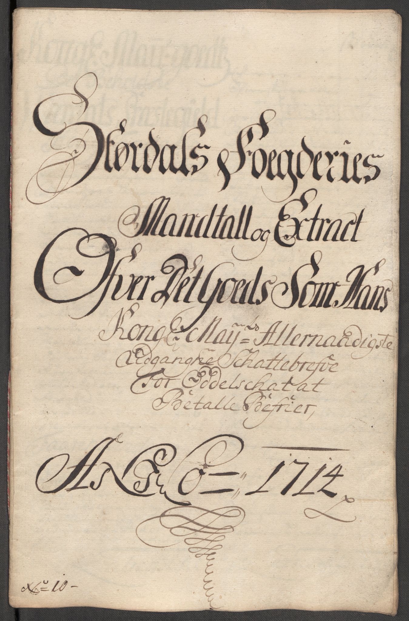 Rentekammeret inntil 1814, Reviderte regnskaper, Fogderegnskap, RA/EA-4092/R62/L4204: Fogderegnskap Stjørdal og Verdal, 1714, s. 276