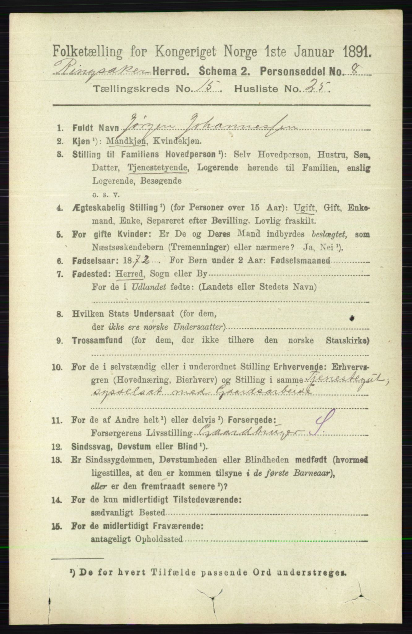 RA, Folketelling 1891 for 0412 Ringsaker herred, 1891, s. 8666