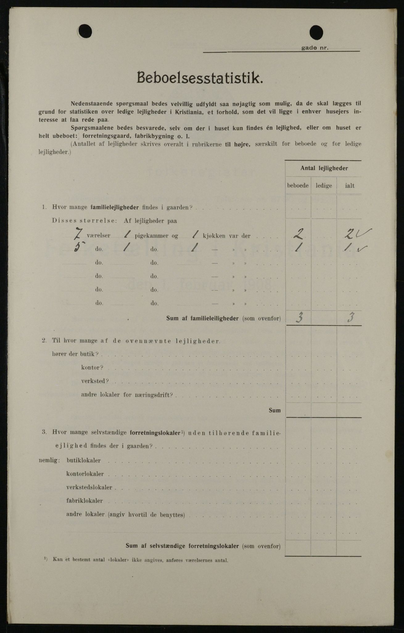 OBA, Kommunal folketelling 1.2.1908 for Kristiania kjøpstad, 1908, s. 51875