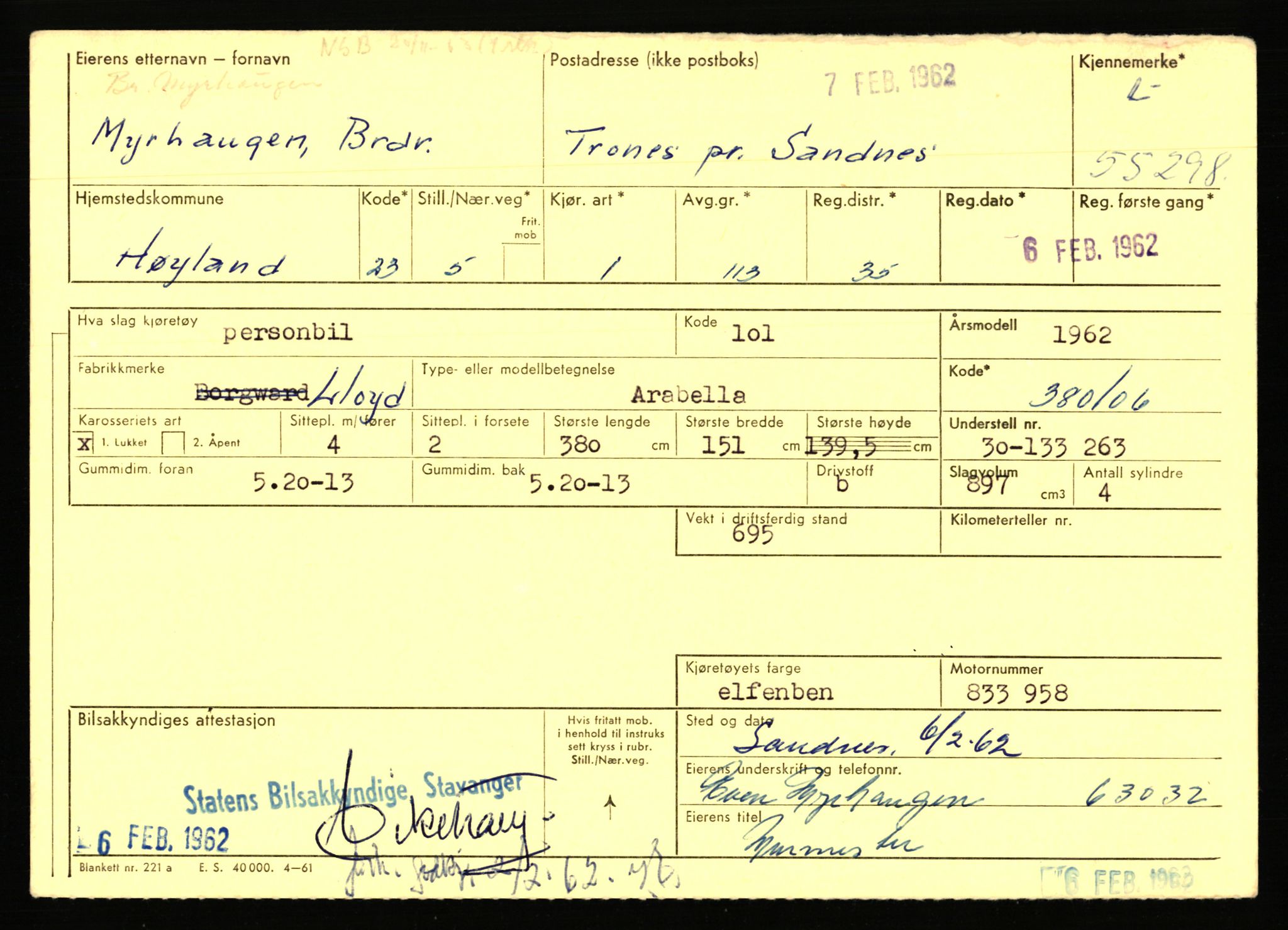 Stavanger trafikkstasjon, AV/SAST-A-101942/0/F/L0054: L-54200 - L-55699, 1930-1971, s. 2221