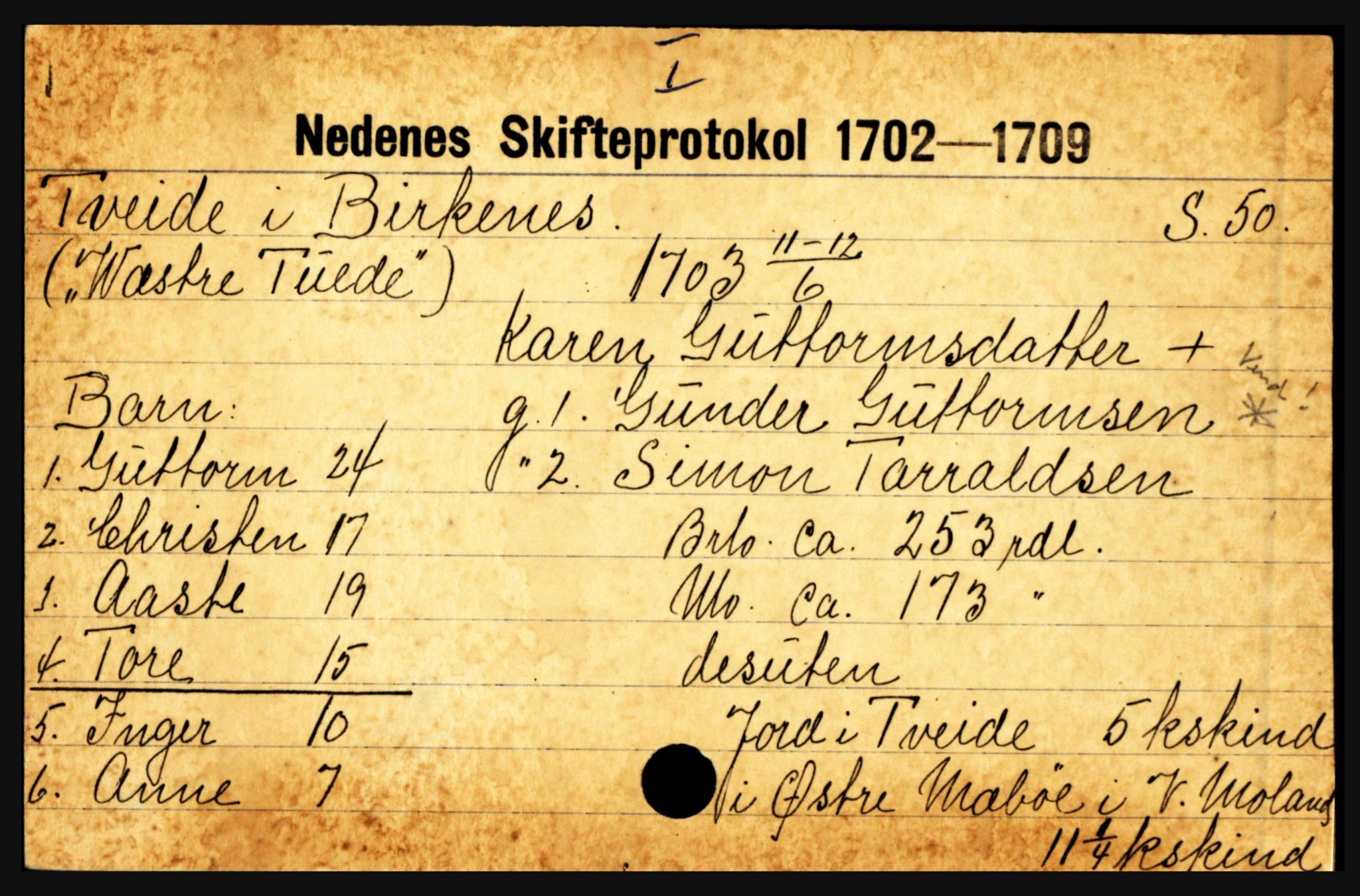 Nedenes sorenskriveri før 1824, AV/SAK-1221-0007/H, s. 31477