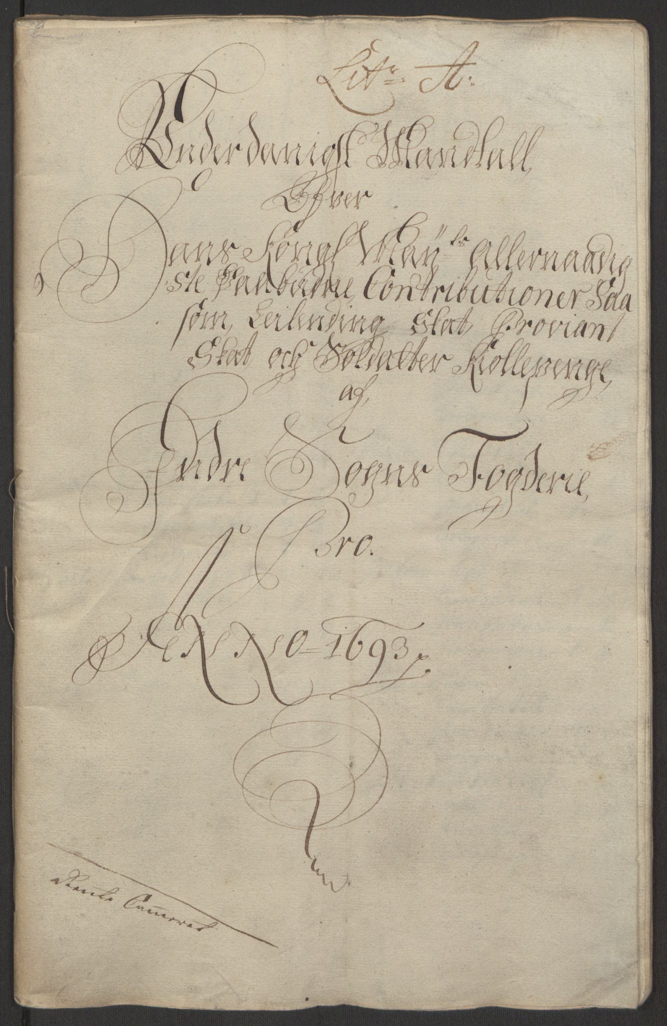 Rentekammeret inntil 1814, Reviderte regnskaper, Fogderegnskap, RA/EA-4092/R52/L3307: Fogderegnskap Sogn, 1693-1694, s. 8
