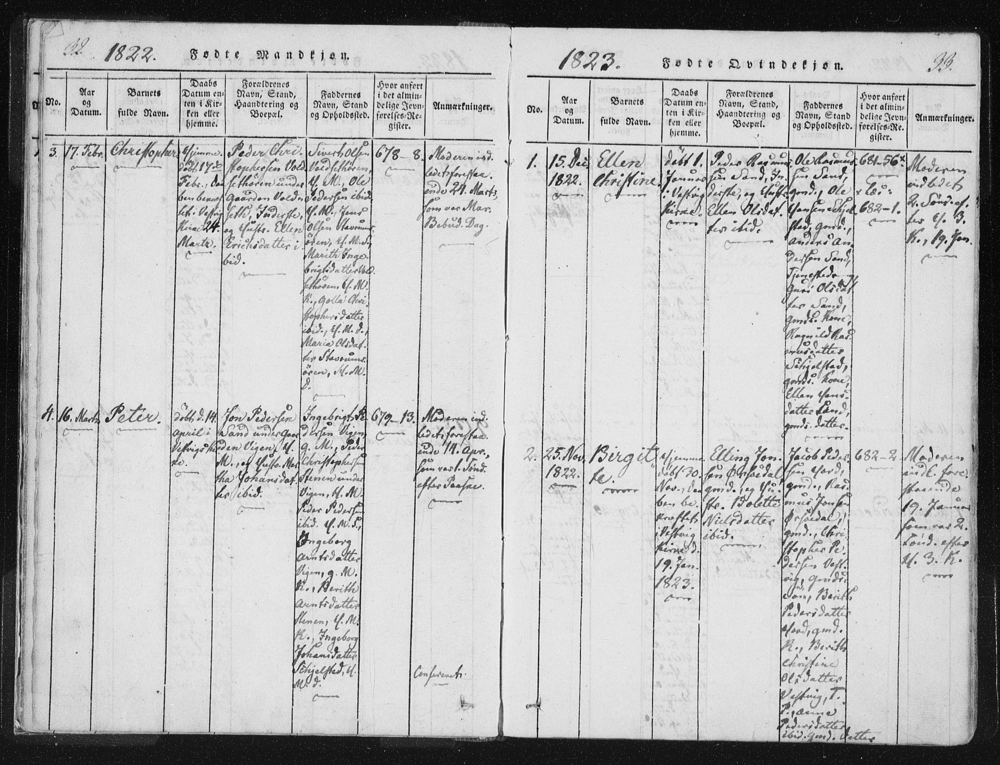 Ministerialprotokoller, klokkerbøker og fødselsregistre - Nord-Trøndelag, AV/SAT-A-1458/744/L0417: Ministerialbok nr. 744A01, 1817-1842, s. 32-33