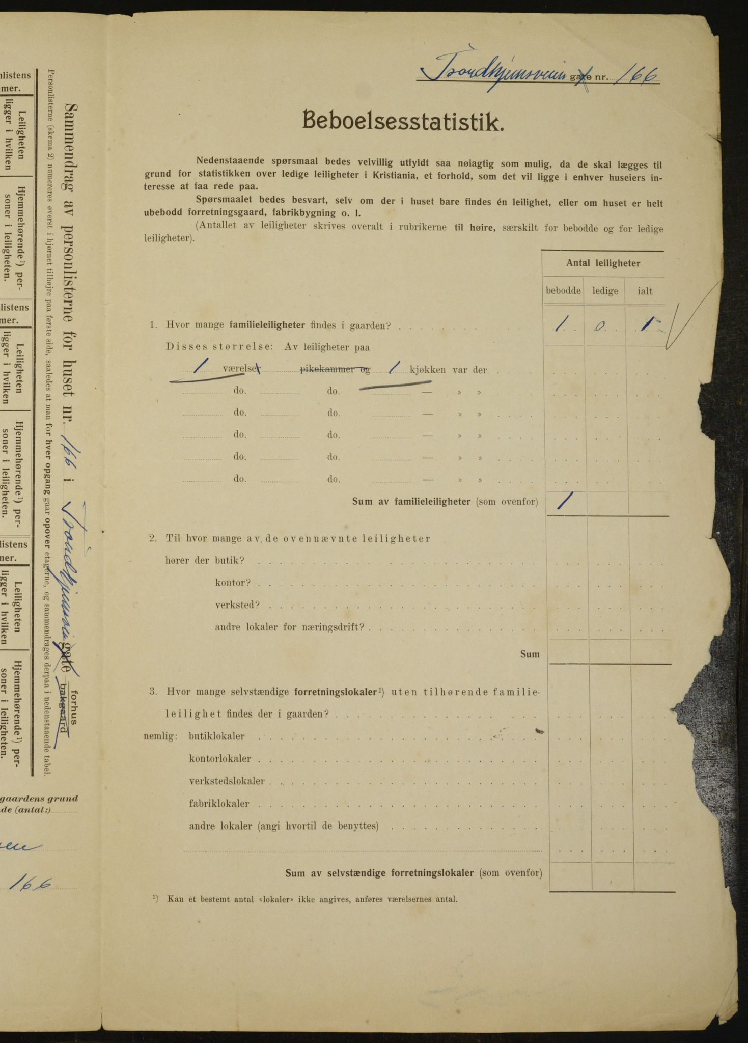 OBA, Kommunal folketelling 1.2.1910 for Kristiania, 1910, s. 111346