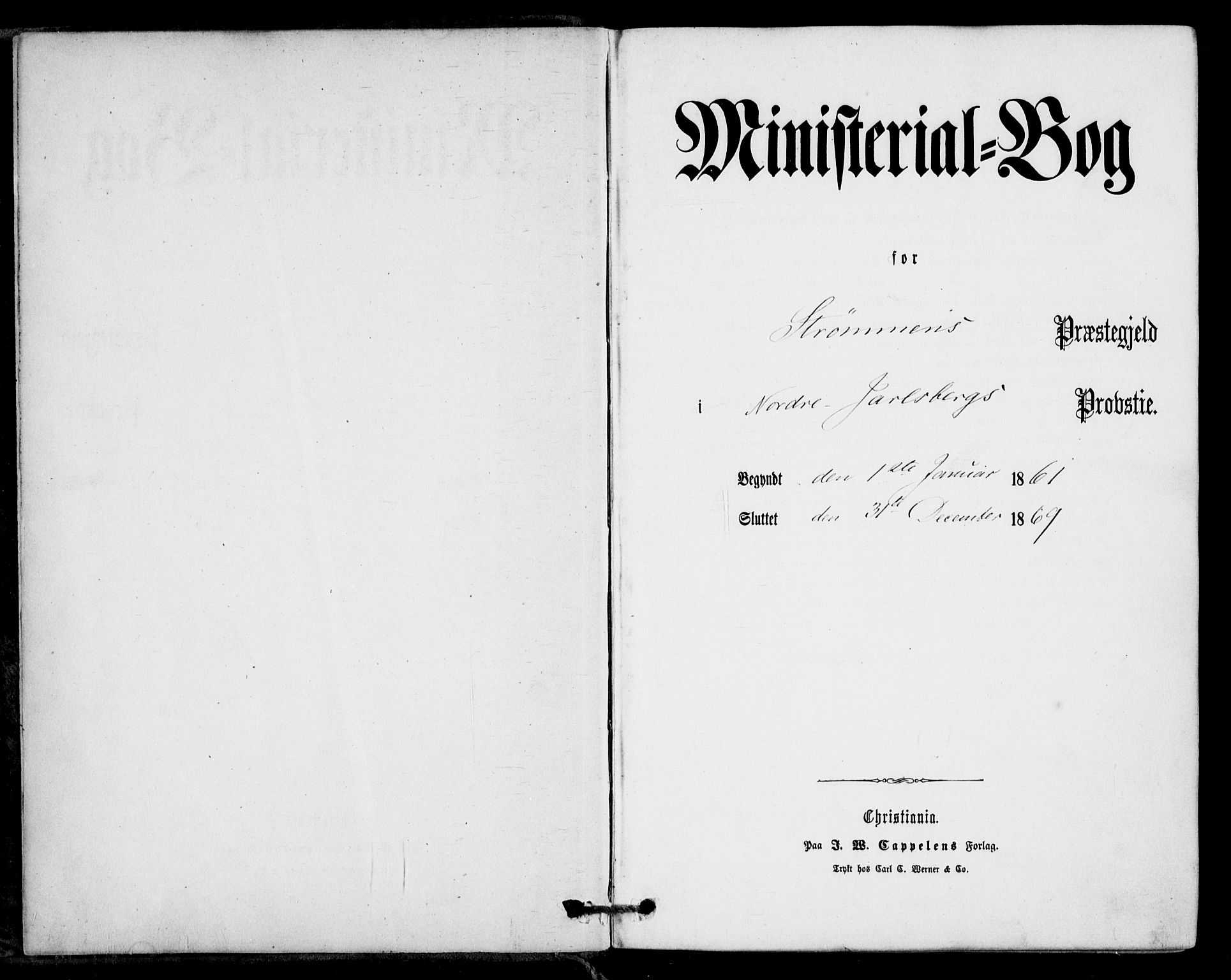 Strømm kirkebøker, SAKO/A-322/F/Fa/L0001: Ministerialbok nr. I 1, 1861-1869
