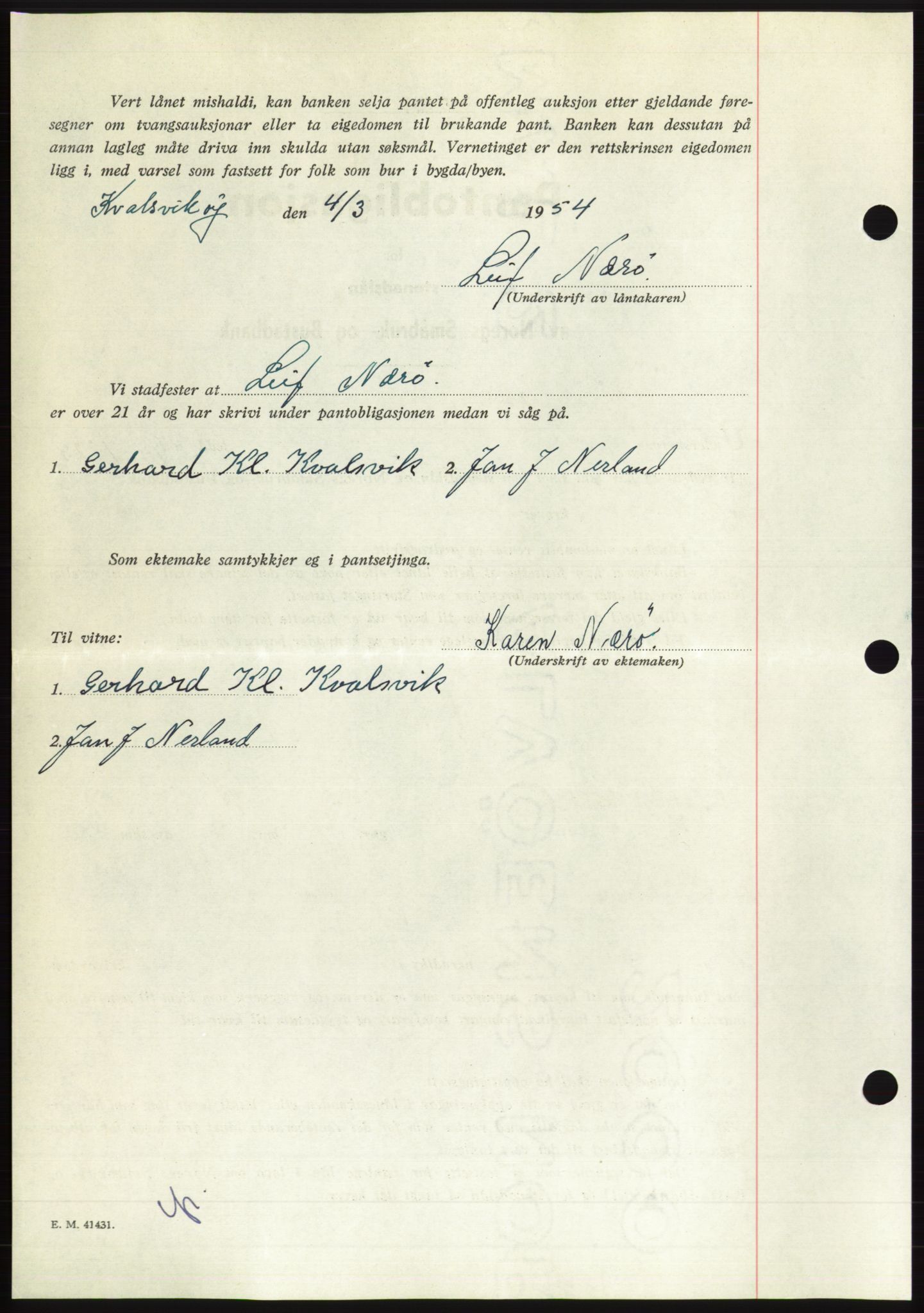 Søre Sunnmøre sorenskriveri, AV/SAT-A-4122/1/2/2C/L0124: Pantebok nr. 12B, 1953-1954, Dagboknr: 855/1954