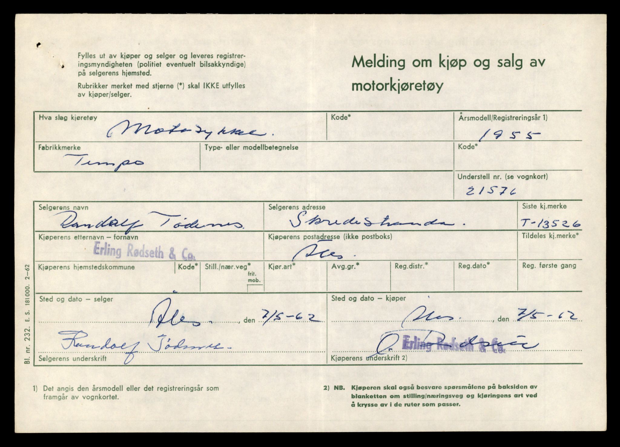 Møre og Romsdal vegkontor - Ålesund trafikkstasjon, AV/SAT-A-4099/F/Fe/L0039: Registreringskort for kjøretøy T 13361 - T 13530, 1927-1998, s. 2901