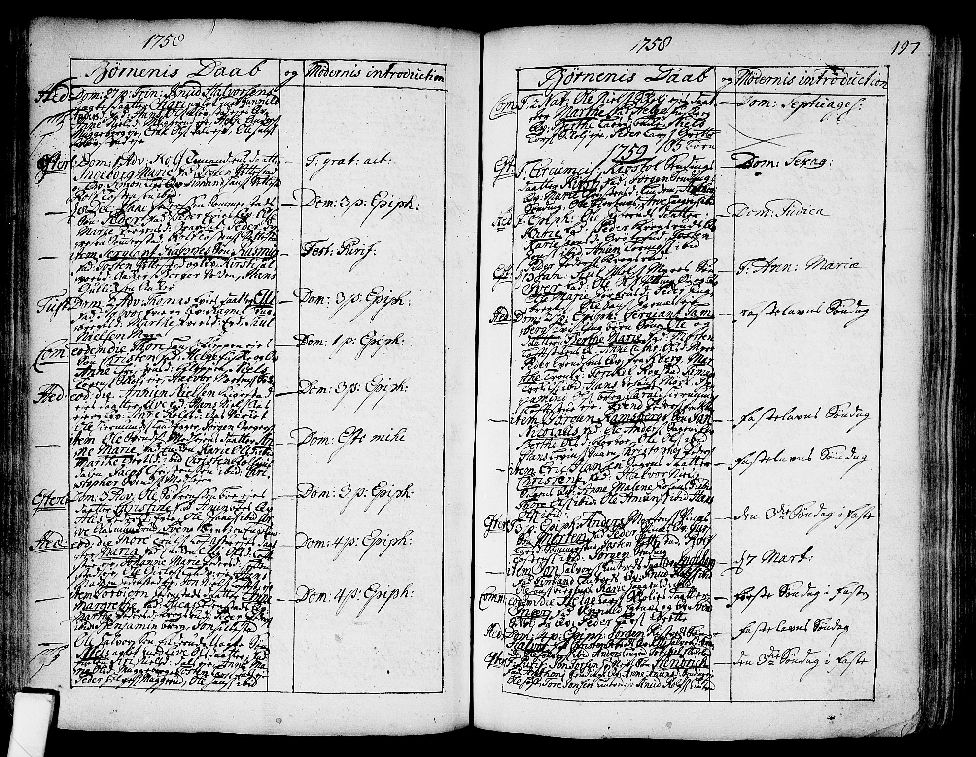 Sandsvær kirkebøker, SAKO/A-244/F/Fa/L0002a: Ministerialbok nr. I 2, 1725-1809, s. 197