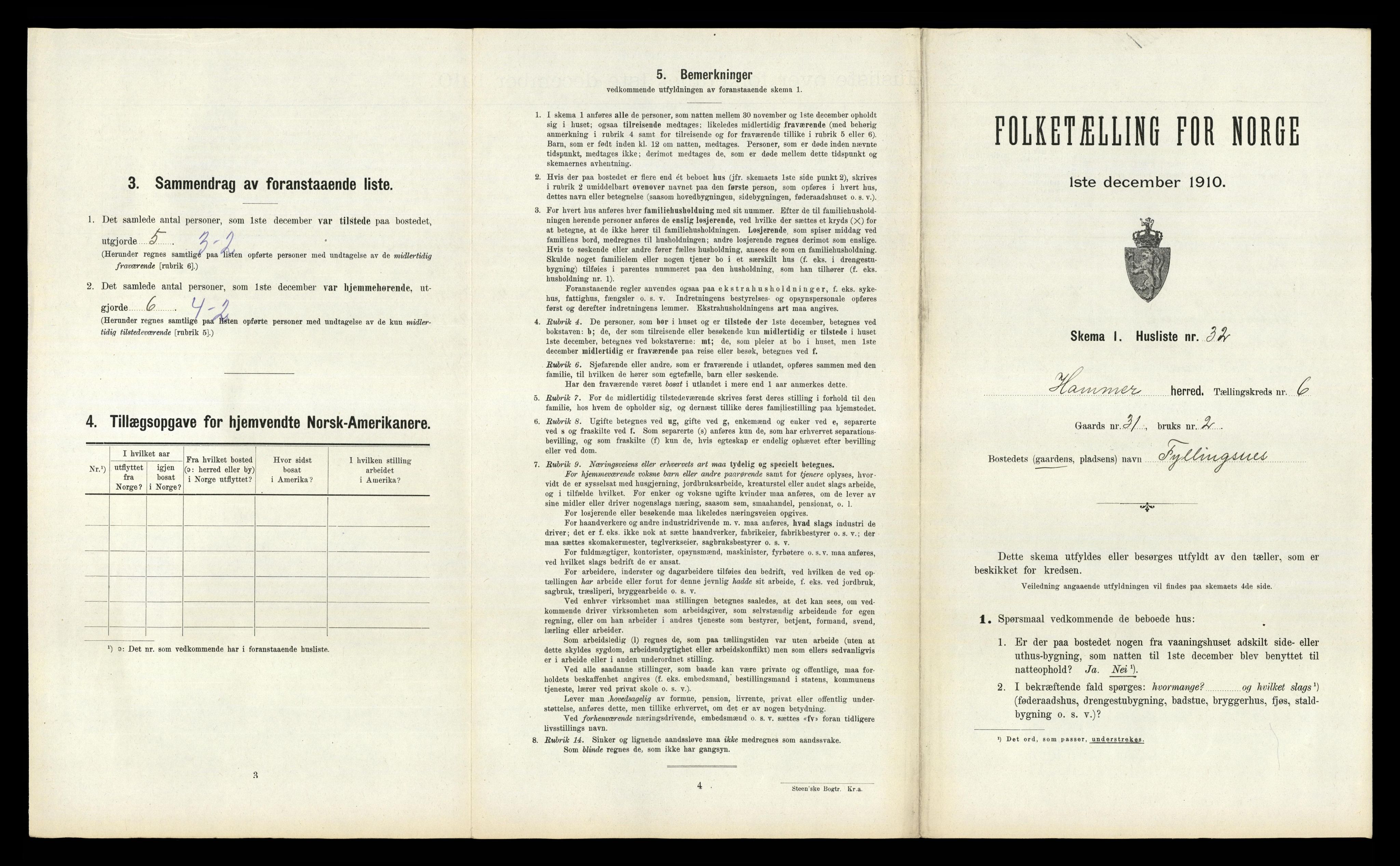 RA, Folketelling 1910 for 1254 Hamre herred, 1910, s. 404