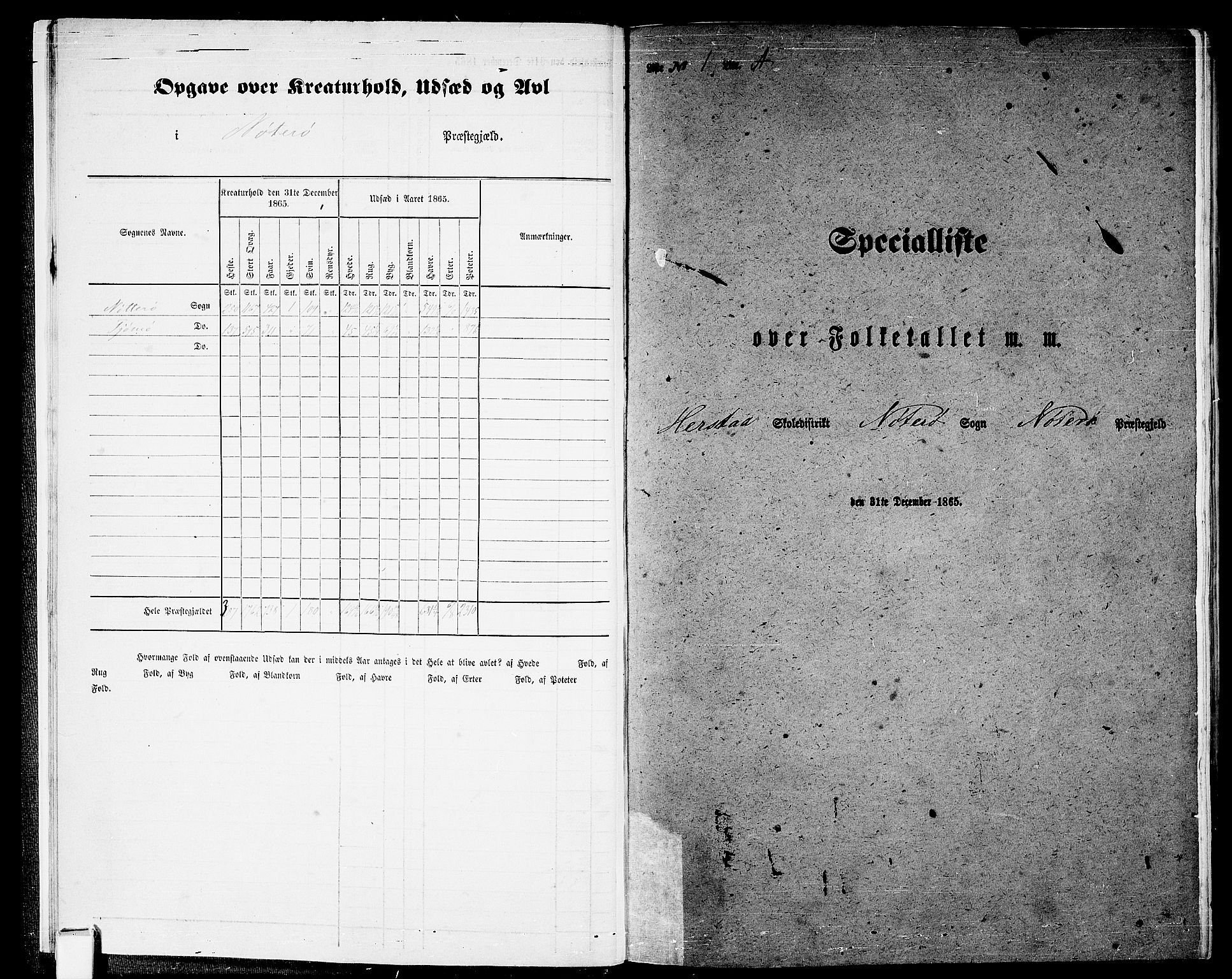 RA, Folketelling 1865 for 0722P Nøtterøy prestegjeld, 1865, s. 12