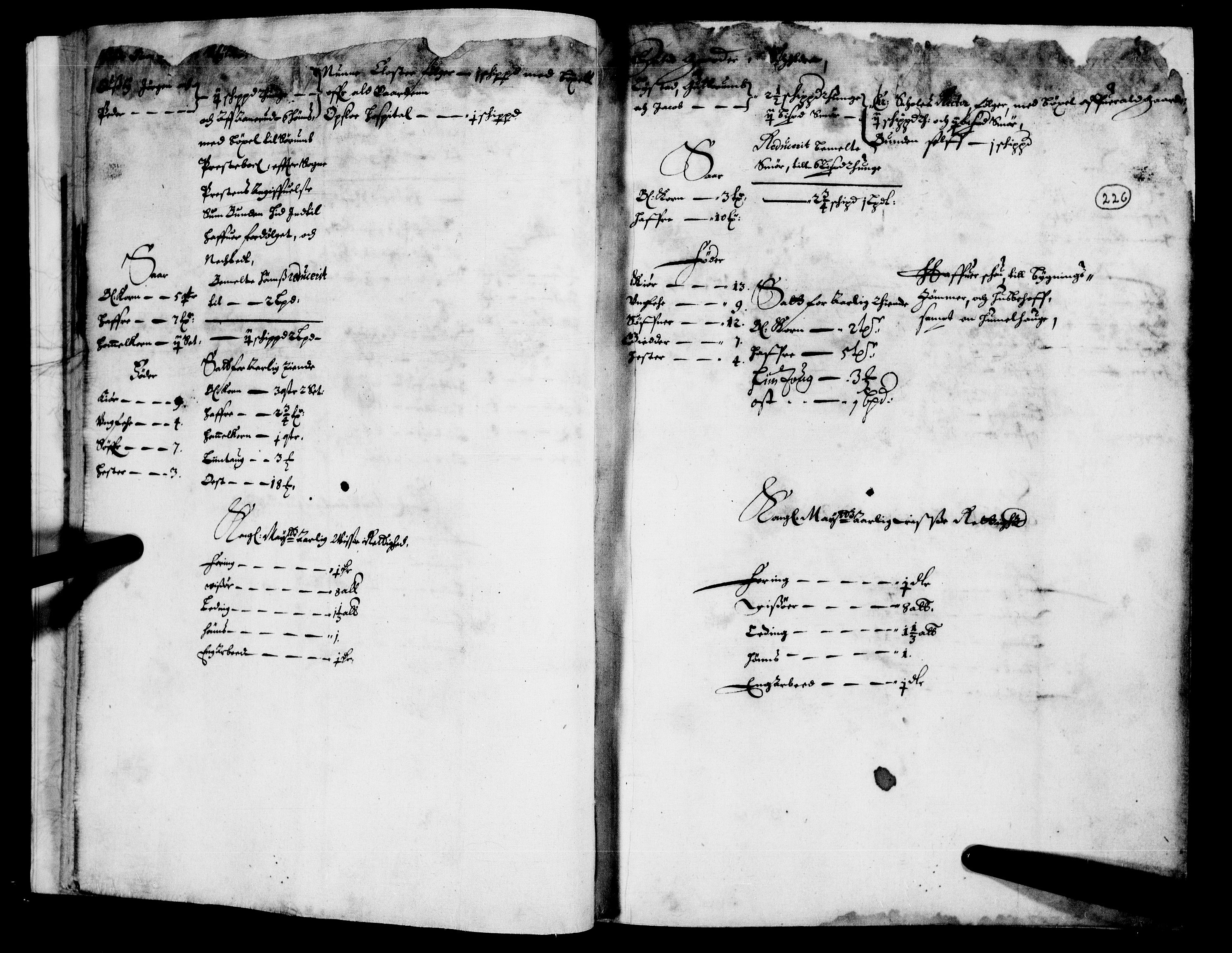 Rentekammeret inntil 1814, Realistisk ordnet avdeling, AV/RA-EA-4070/N/Nb/Nba/L0008: Nedre Romerike fogderi, 2. del, 1666, s. 225b-226a
