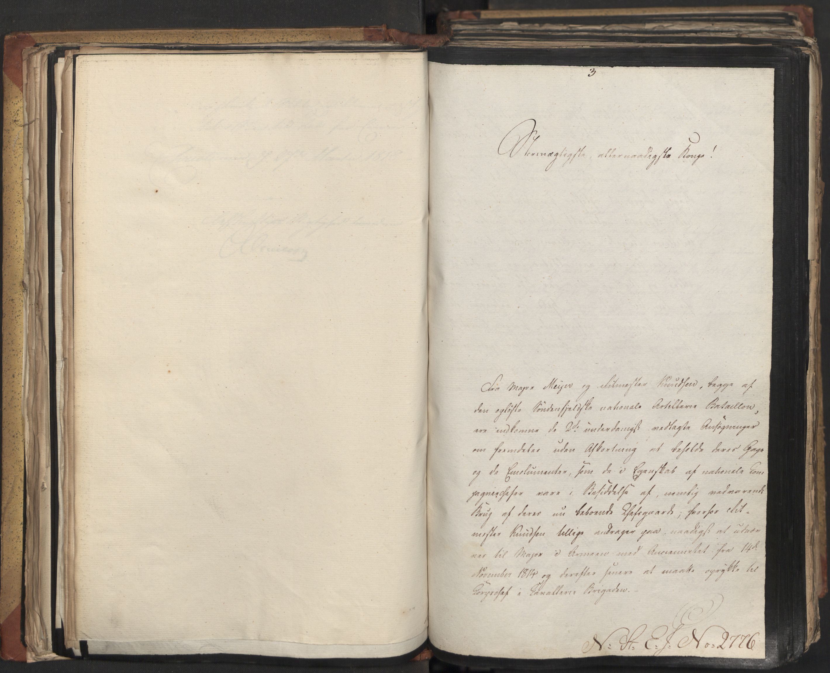 Statsrådsavdelingen i Stockholm, AV/RA-S-1003/D/Da/L0013: Regjeringsinnstillinger nr. 2761-2889, 1818, s. 127