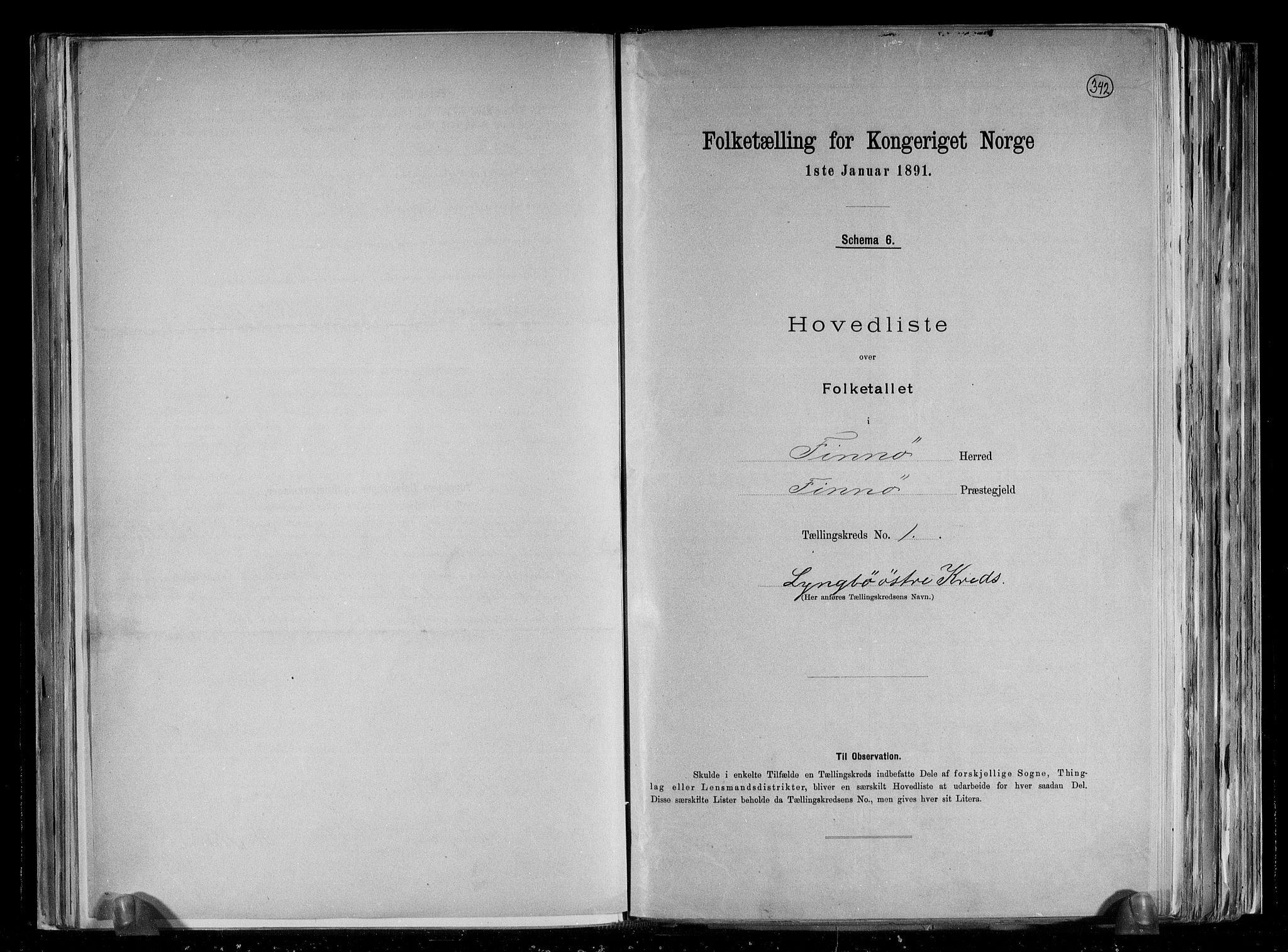 RA, Folketelling 1891 for 1141 Finnøy herred, 1891, s. 4