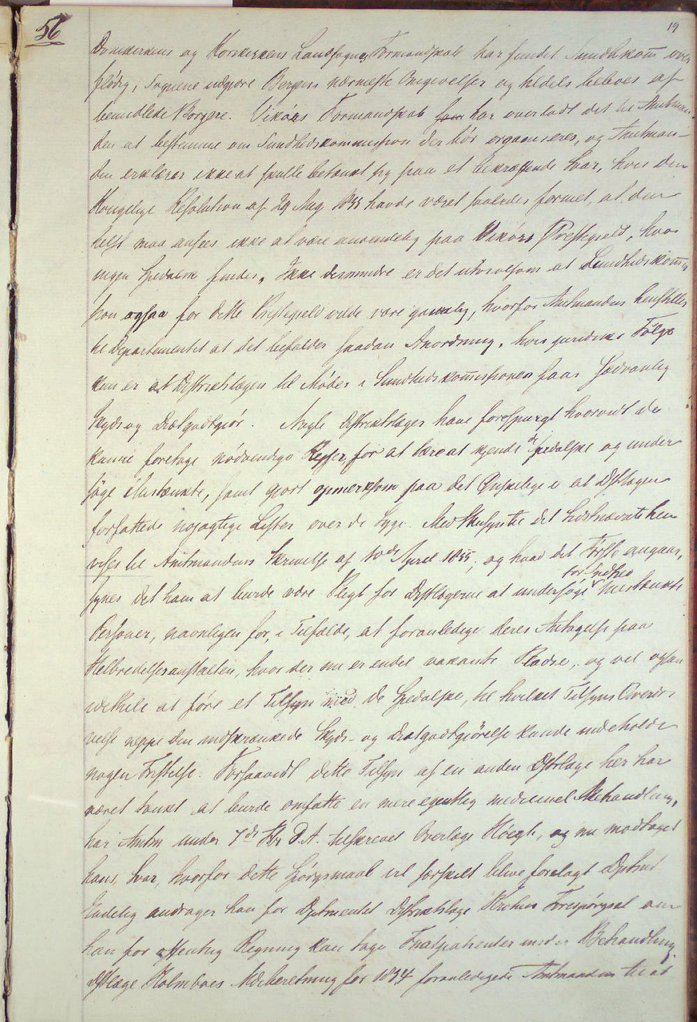 Lepraarkiver - Overlegen for den spedalske sykdom, AV/SAB-A-61001/B.c/L0001: Journal, 1854-1859, s. 19