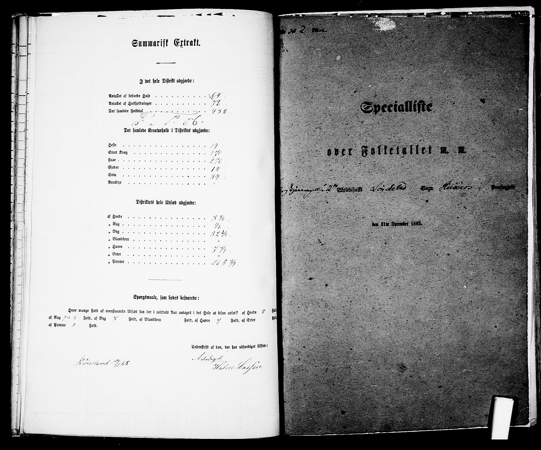 RA, Folketelling 1865 for 0913L Risør prestegjeld, Søndeled sokn, 1865, s. 27