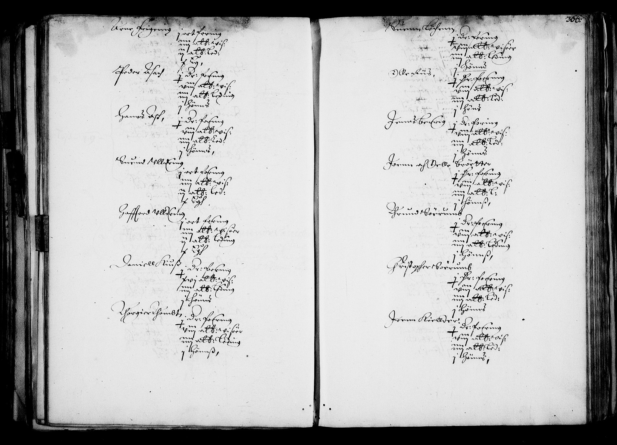 Rentekammeret inntil 1814, Realistisk ordnet avdeling, AV/RA-EA-4070/N/Na/L0001: [XI f]: Akershus stifts jordebok, 1652, s. 365b-366a