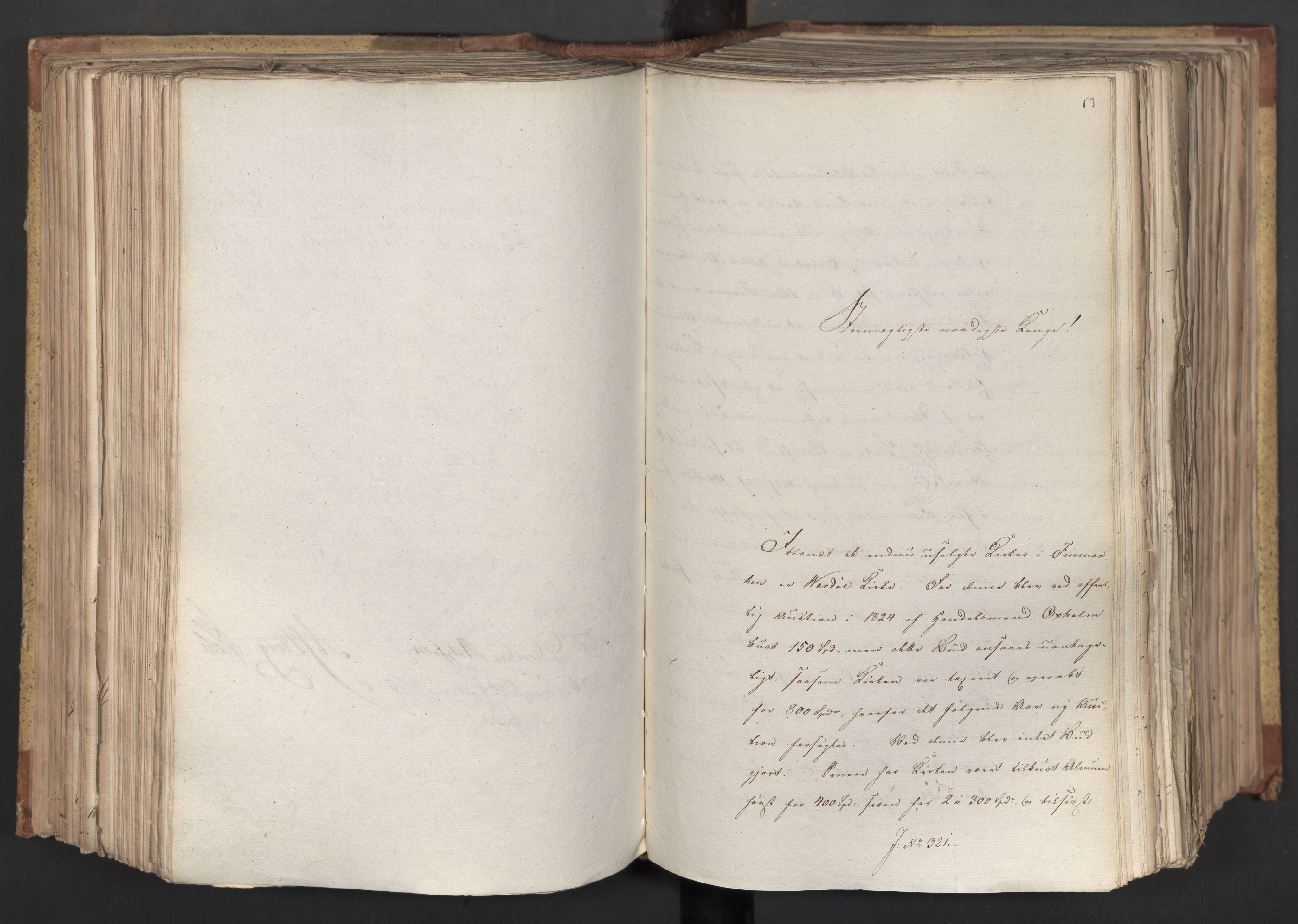Statsrådsavdelingen i Stockholm, AV/RA-S-1003/D/Da/L0066: Regjeringsinnstillinger nr. 240-449, 1830, s. 327