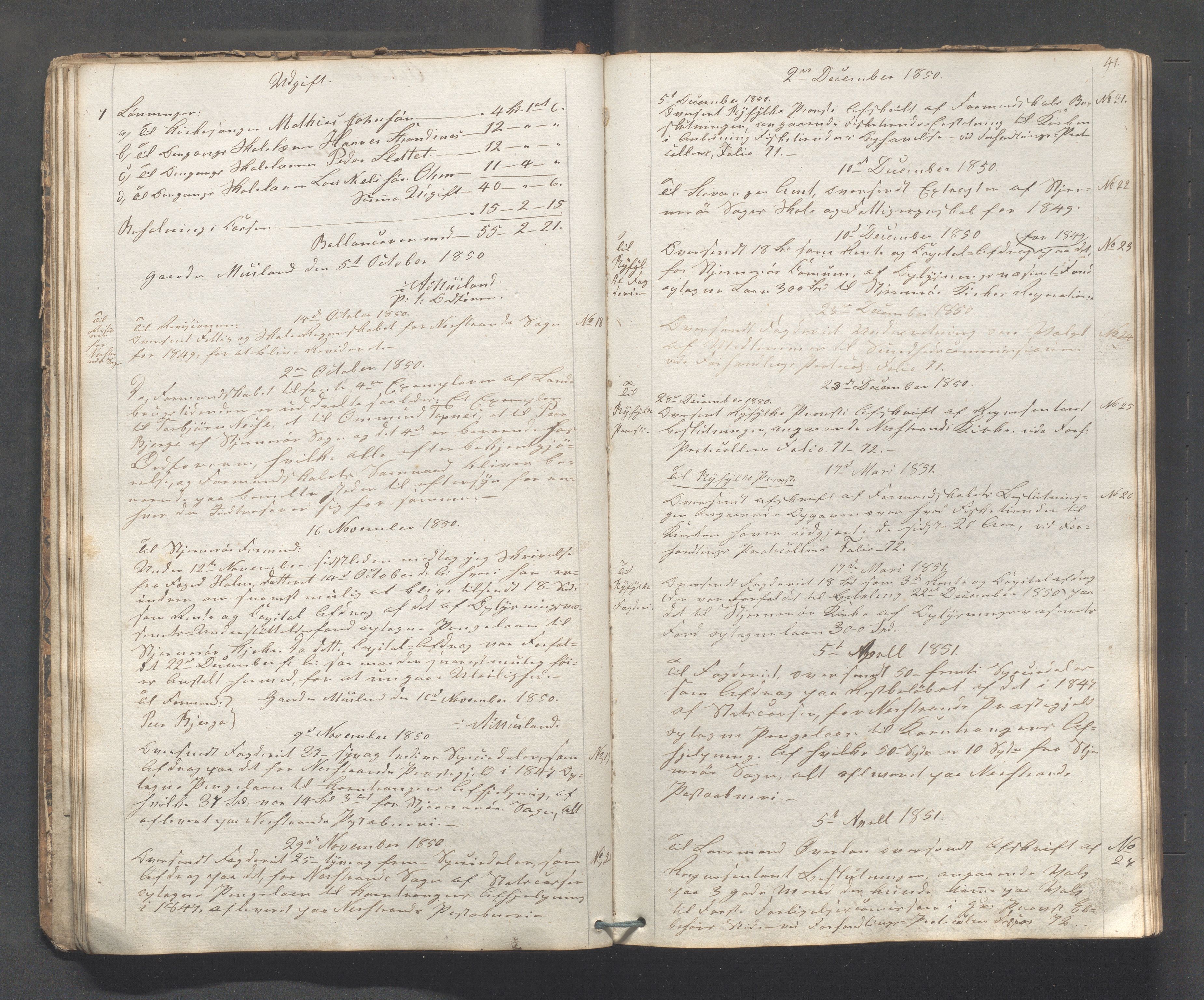 Nedstrand kommune - Formannskapet, IKAR/K-100244/B/L0001: Kopibok, 1837-1908, s. 41