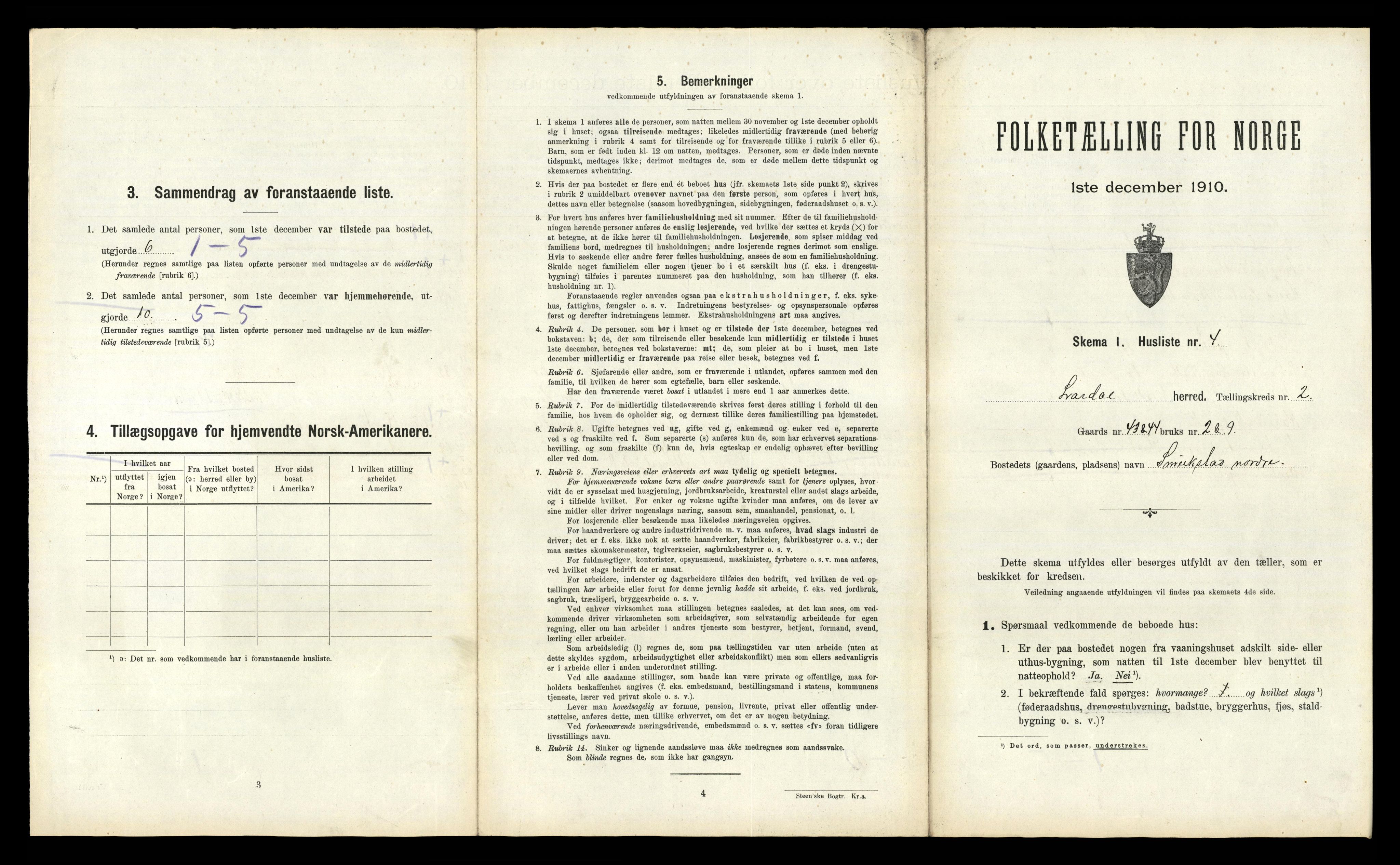 RA, Folketelling 1910 for 0728 Lardal herred, 1910, s. 202